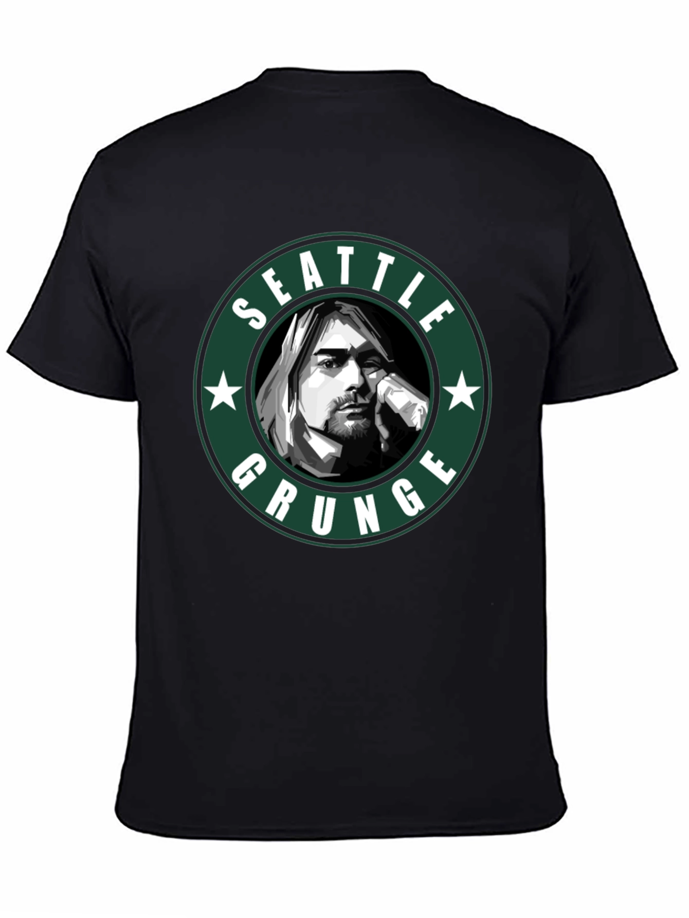 Seattle Grunge T-Shirt - Kurt Cobain Tribute Tee
