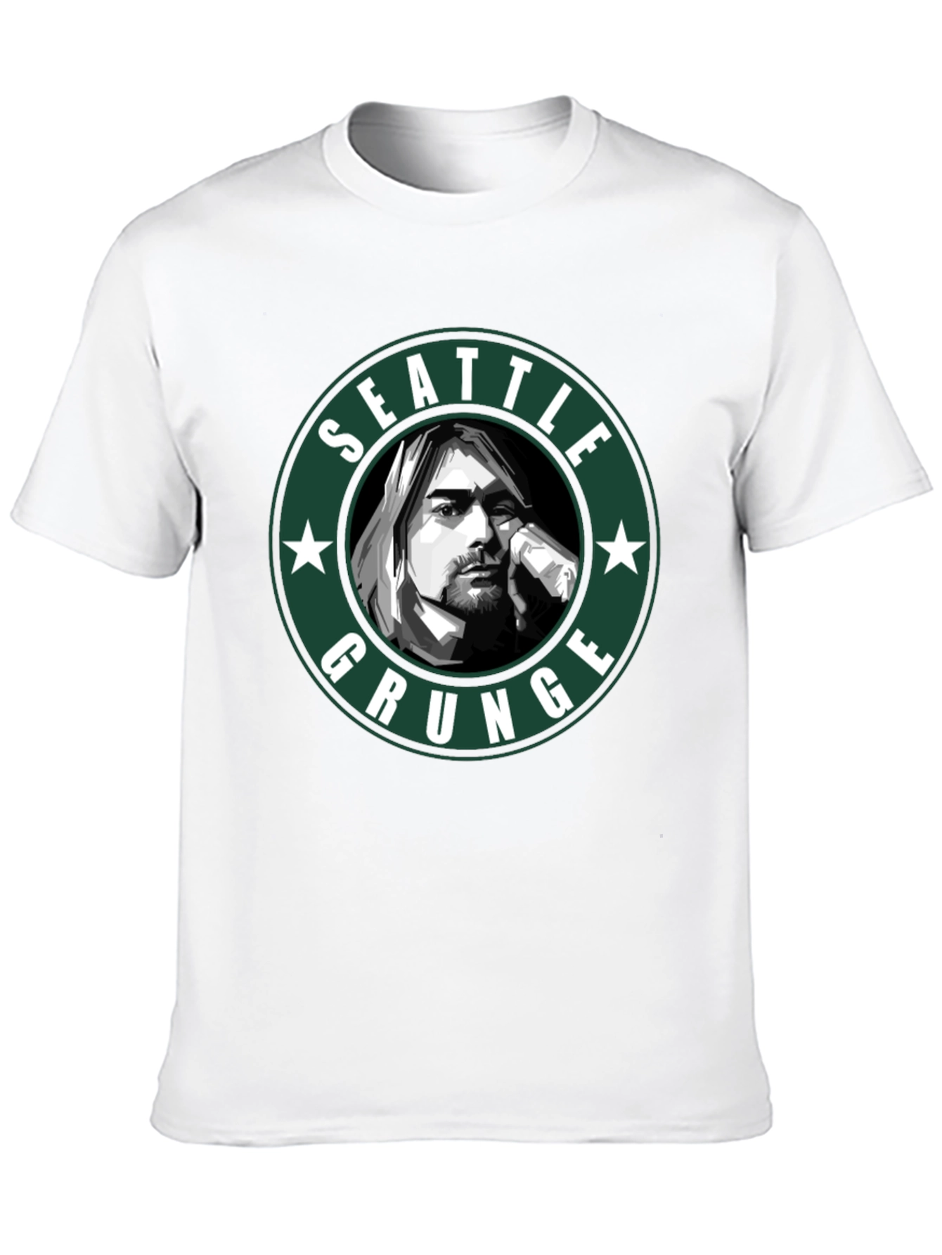 Seattle Grunge T-Shirt - Kurt Cobain Tribute Tee