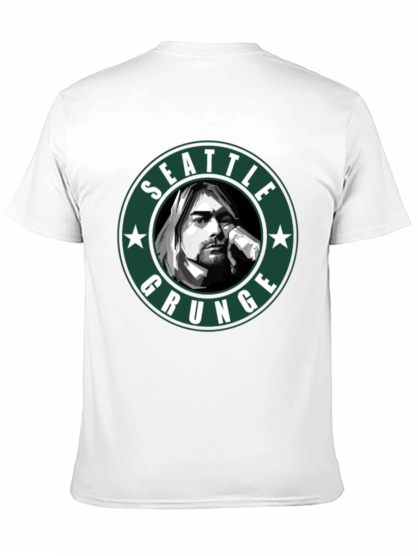 Seattle Grunge T-Shirt - Kurt Cobain Tribute Tee