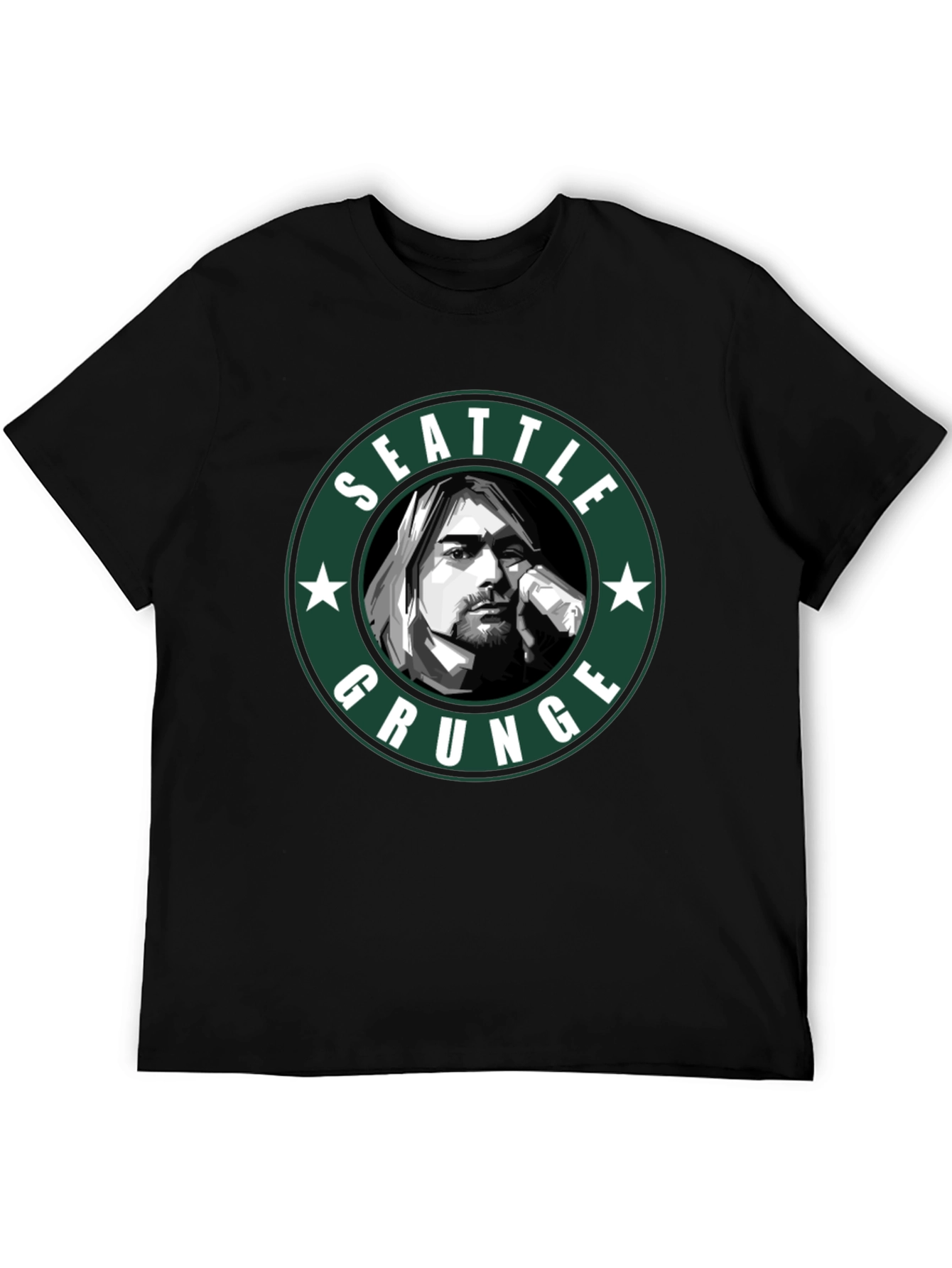 Seattle Grunge T-Shirt - Kurt Cobain Tribute Tee