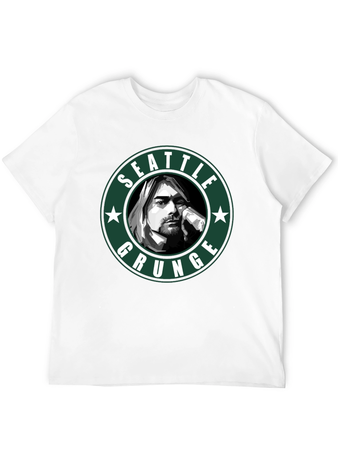 Seattle Grunge T-Shirt - Kurt Cobain Tribute Tee