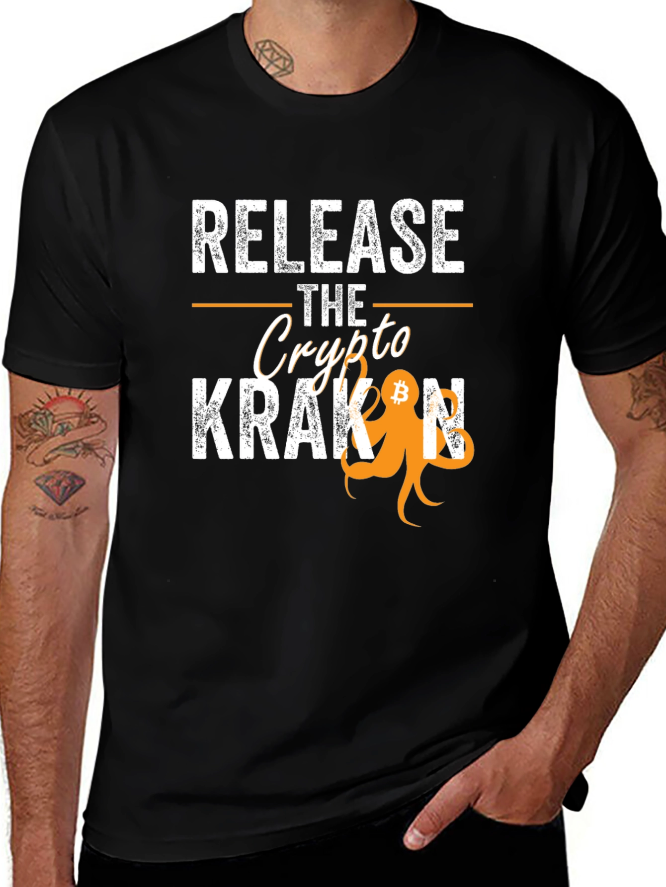 Release The Crypto Kraken Bitcoin T-Shirt