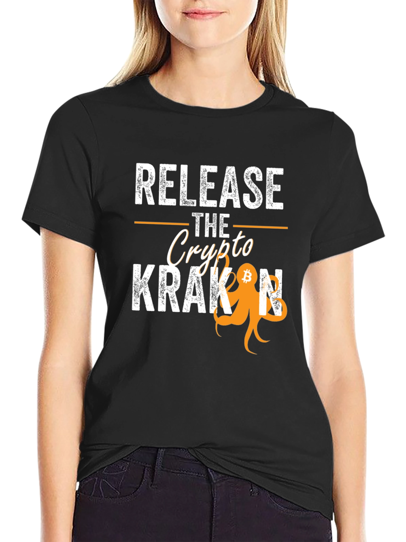 Release The Crypto Kraken Bitcoin T-Shirt