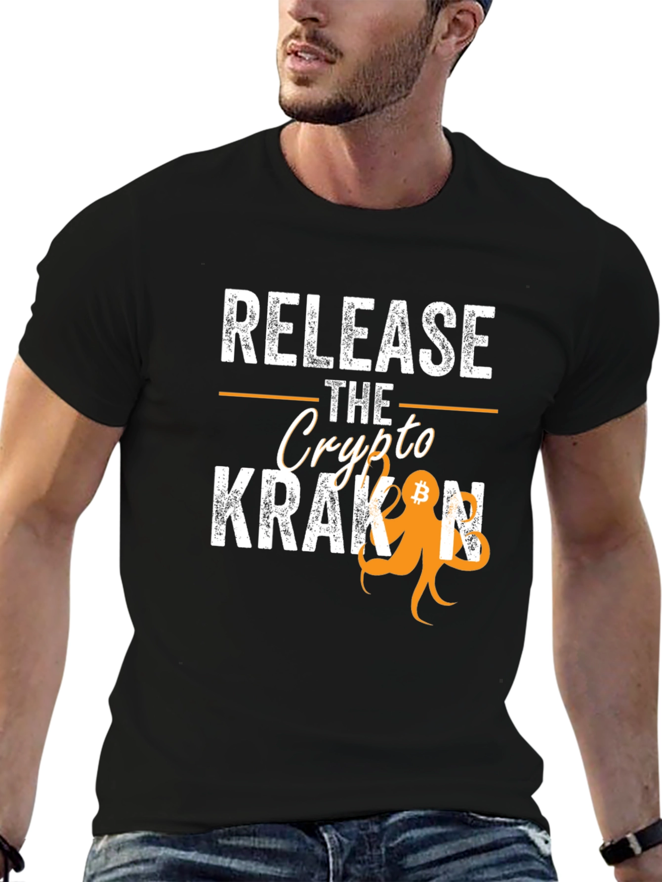 Release The Crypto Kraken Bitcoin T-Shirt