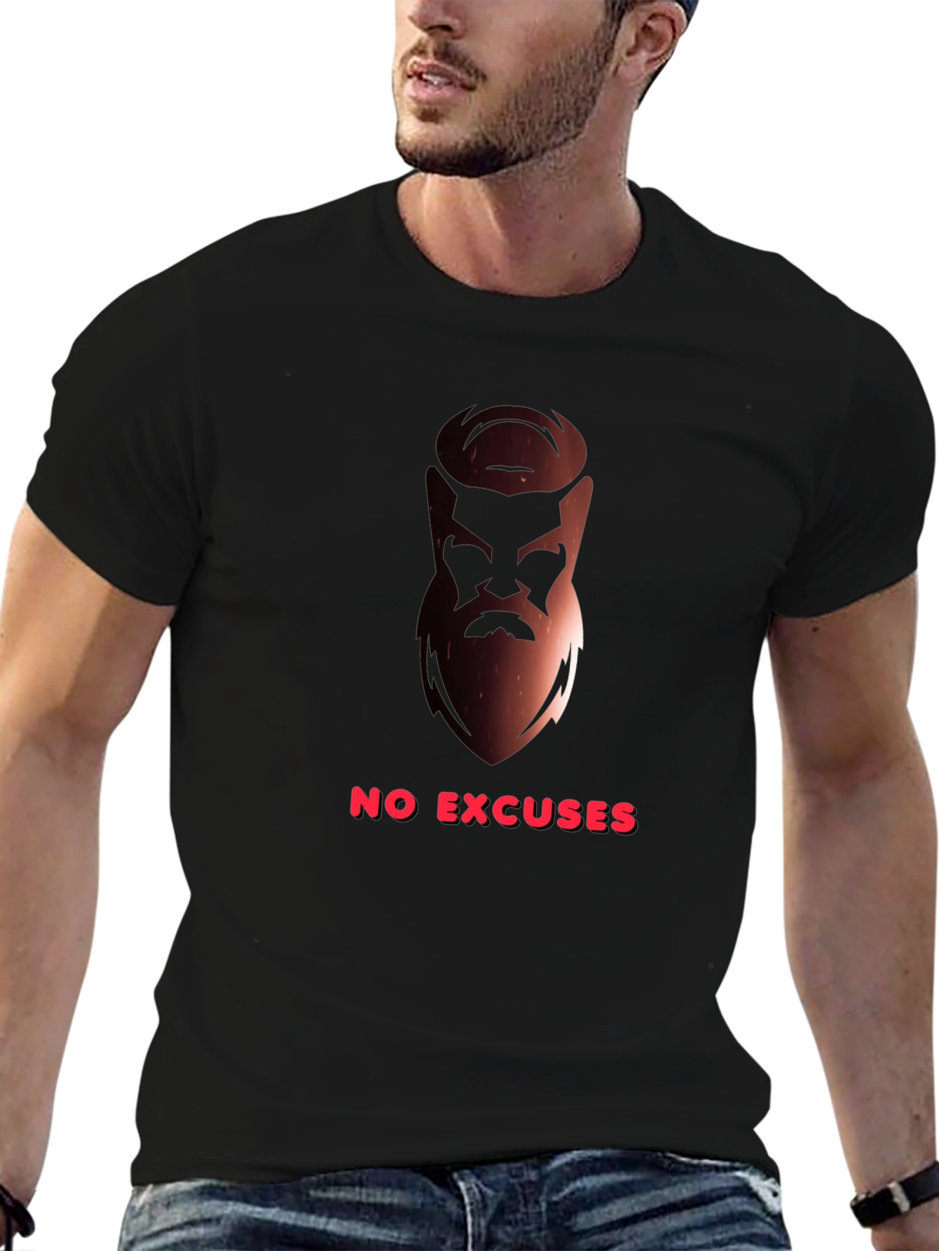 No Excuses Graphic Tee - Mens Black T-Shirt