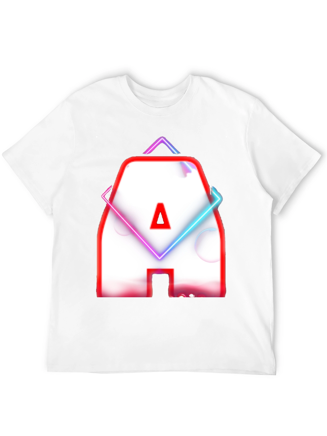 Neon Letter A Graphic T-Shirt - Modern Design