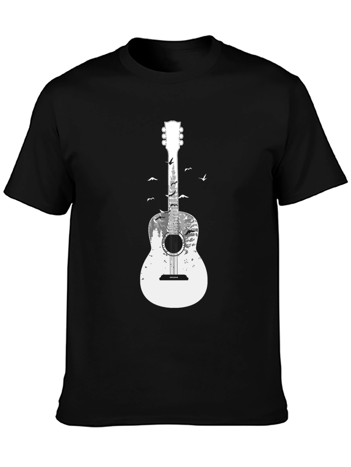 Guitar Landscape Graphic T-Shirt