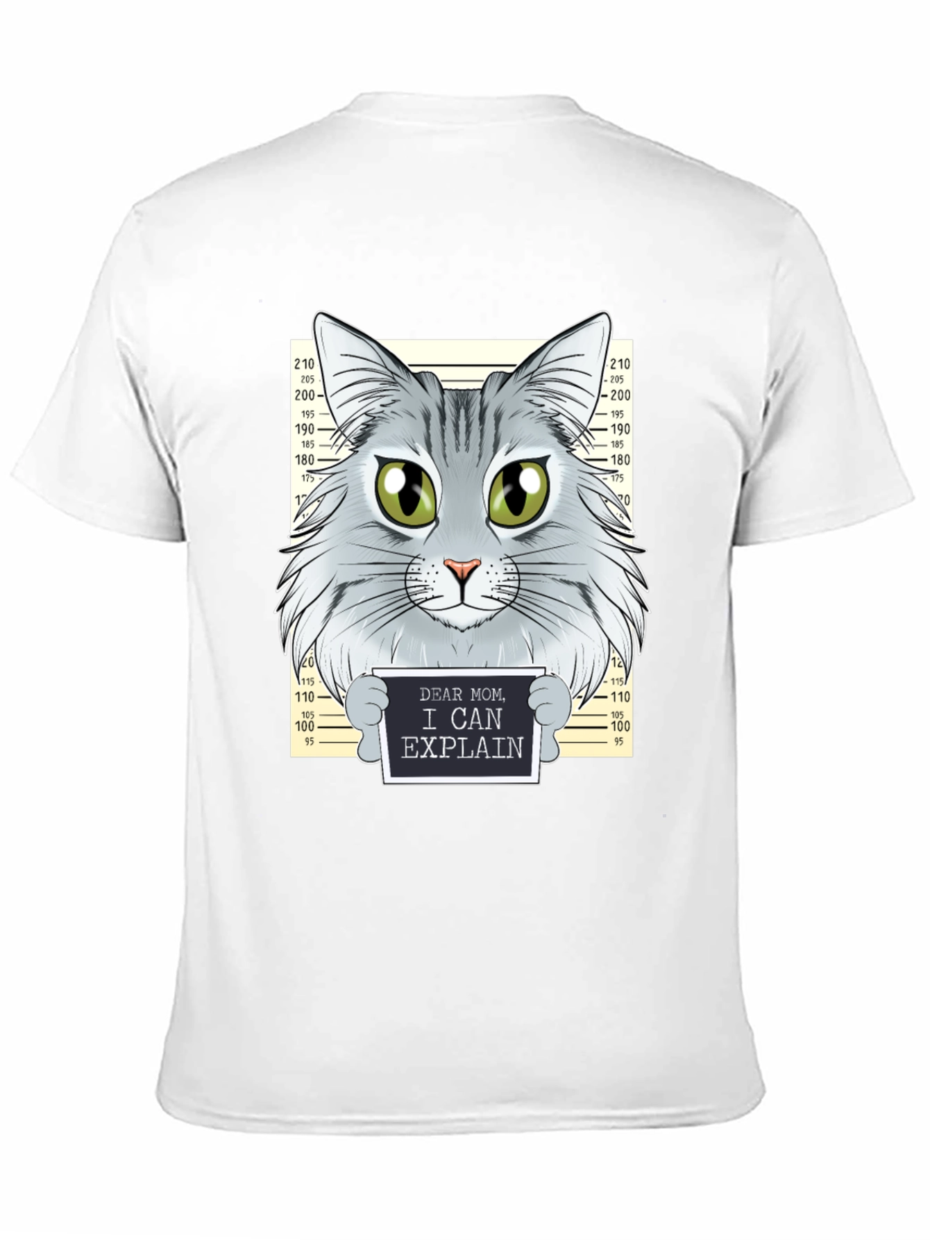 Cat Mugshot T-Shirt - Funny Cat Design