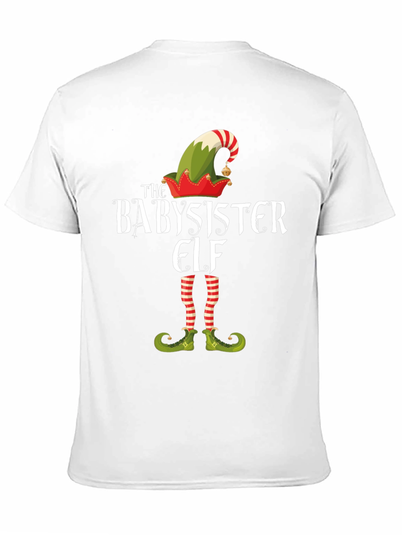 Babysister Elf Graphic Tee - Holiday Fun!