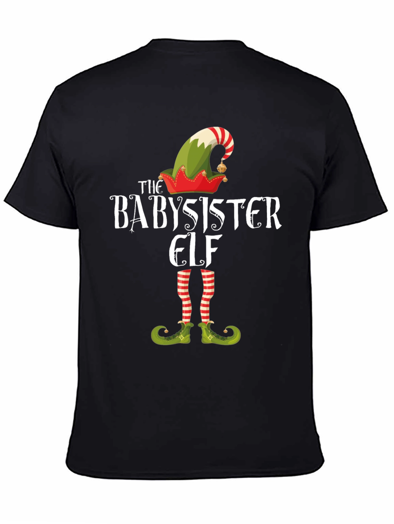 Babysister Elf Graphic Tee - Holiday Fun!