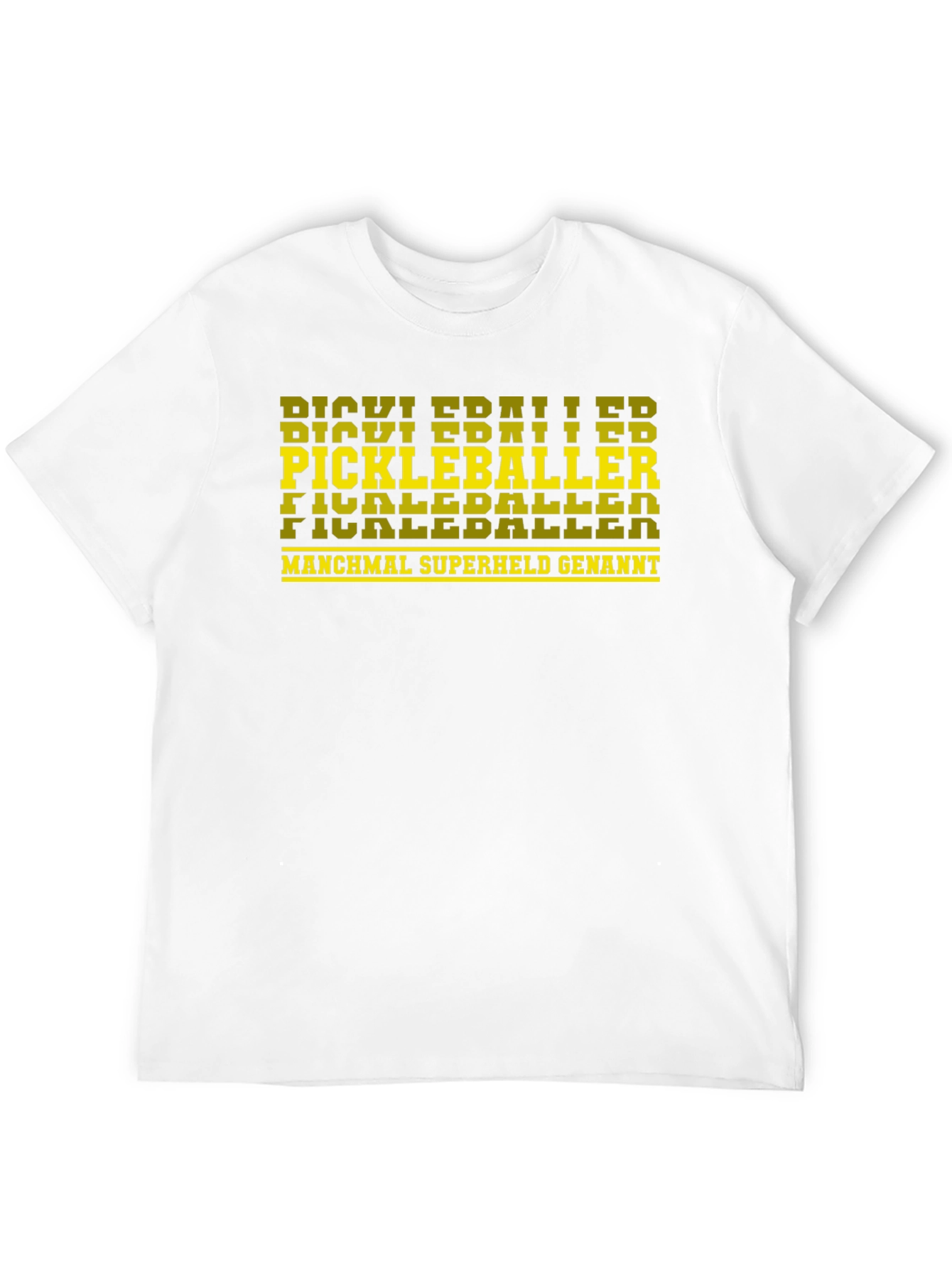 Pickleballer Superheld T-Shirt - Black