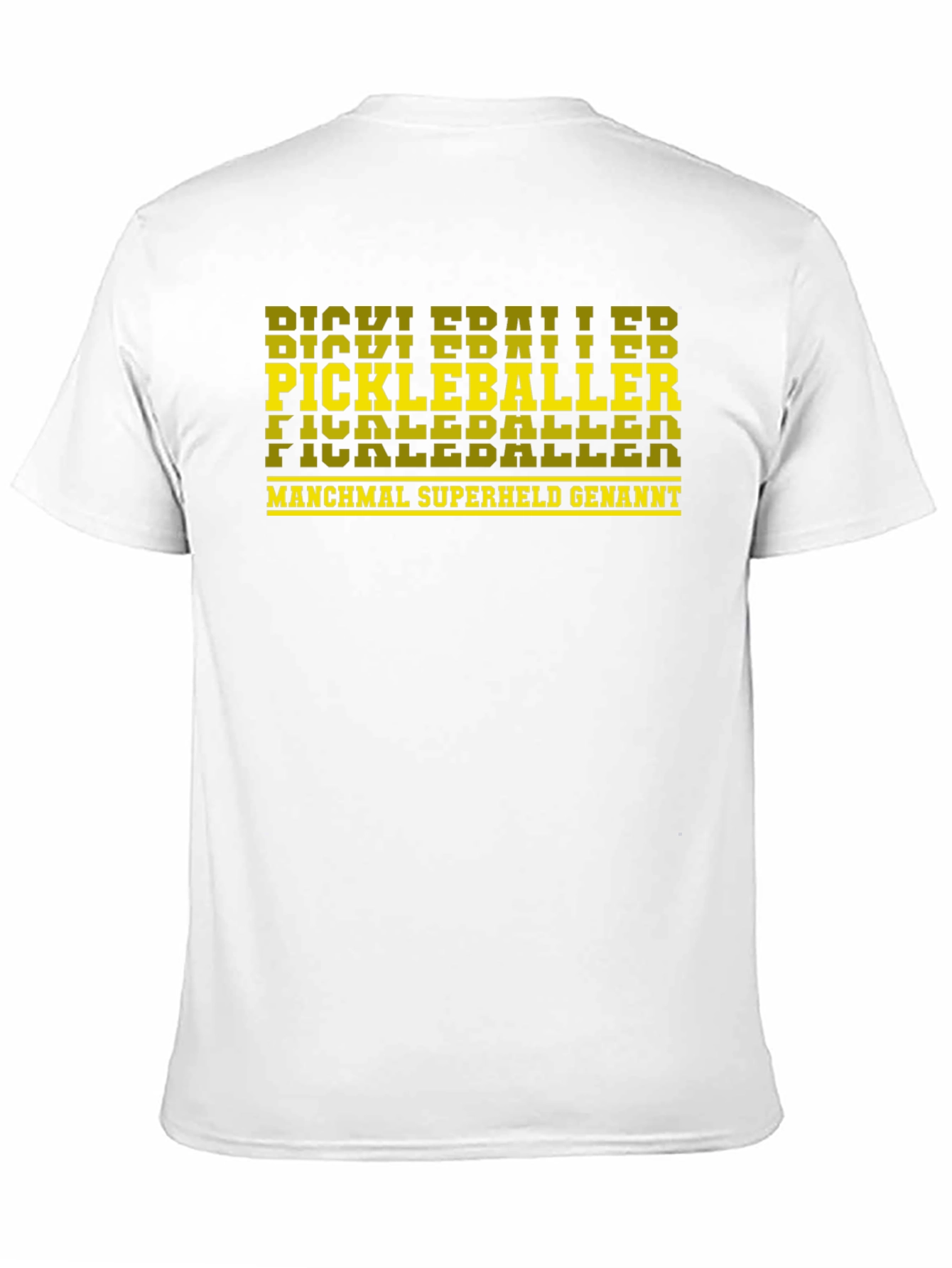 Pickleballer Superheld T-Shirt - Black