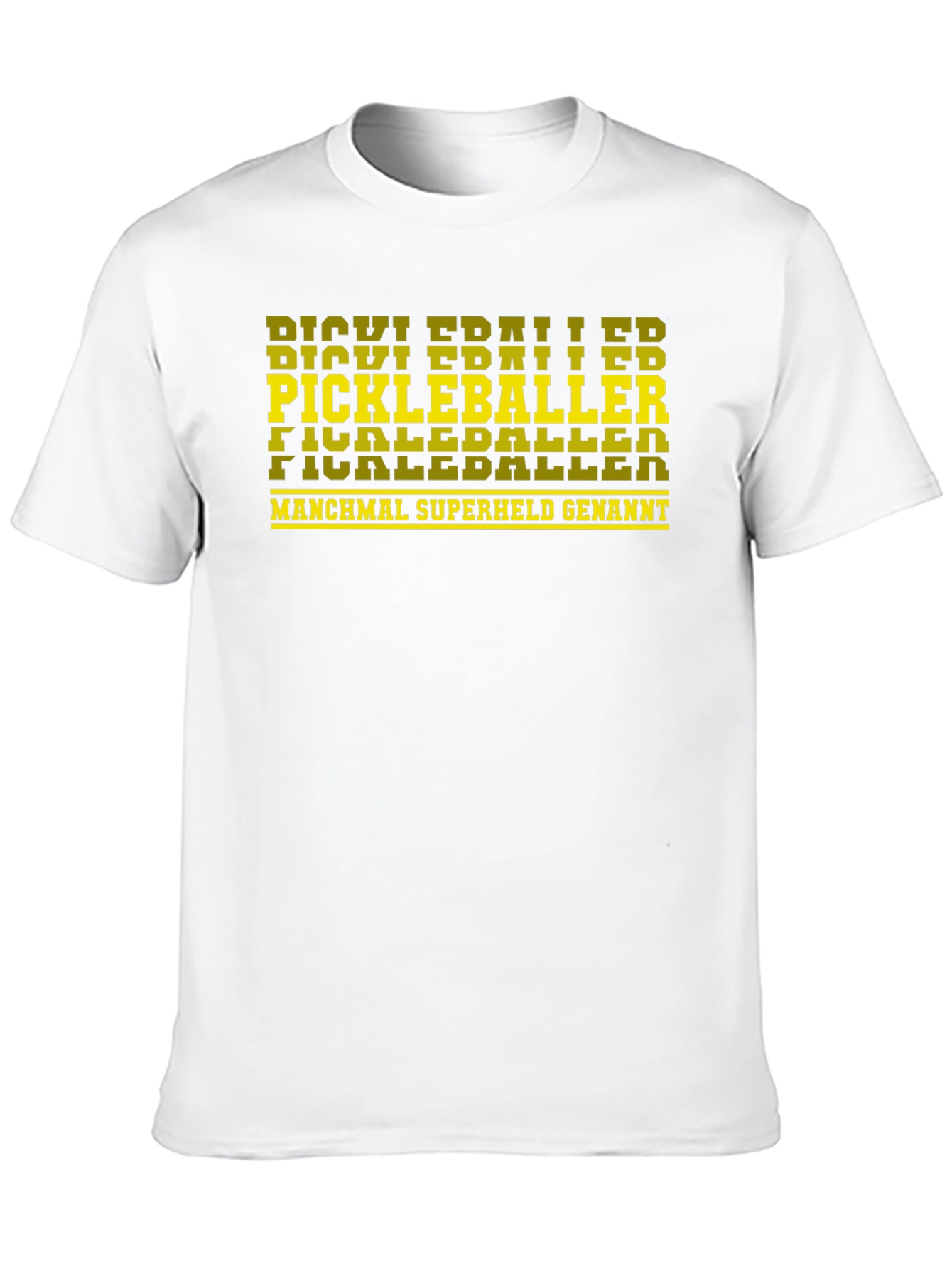 Pickleballer Superheld T-Shirt - Black