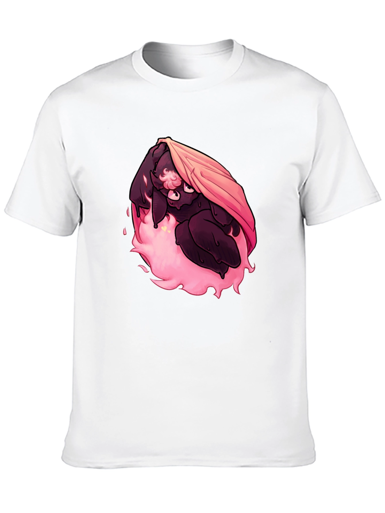 Pink Fire Bunny Graphic T-Shirt - Unique Design