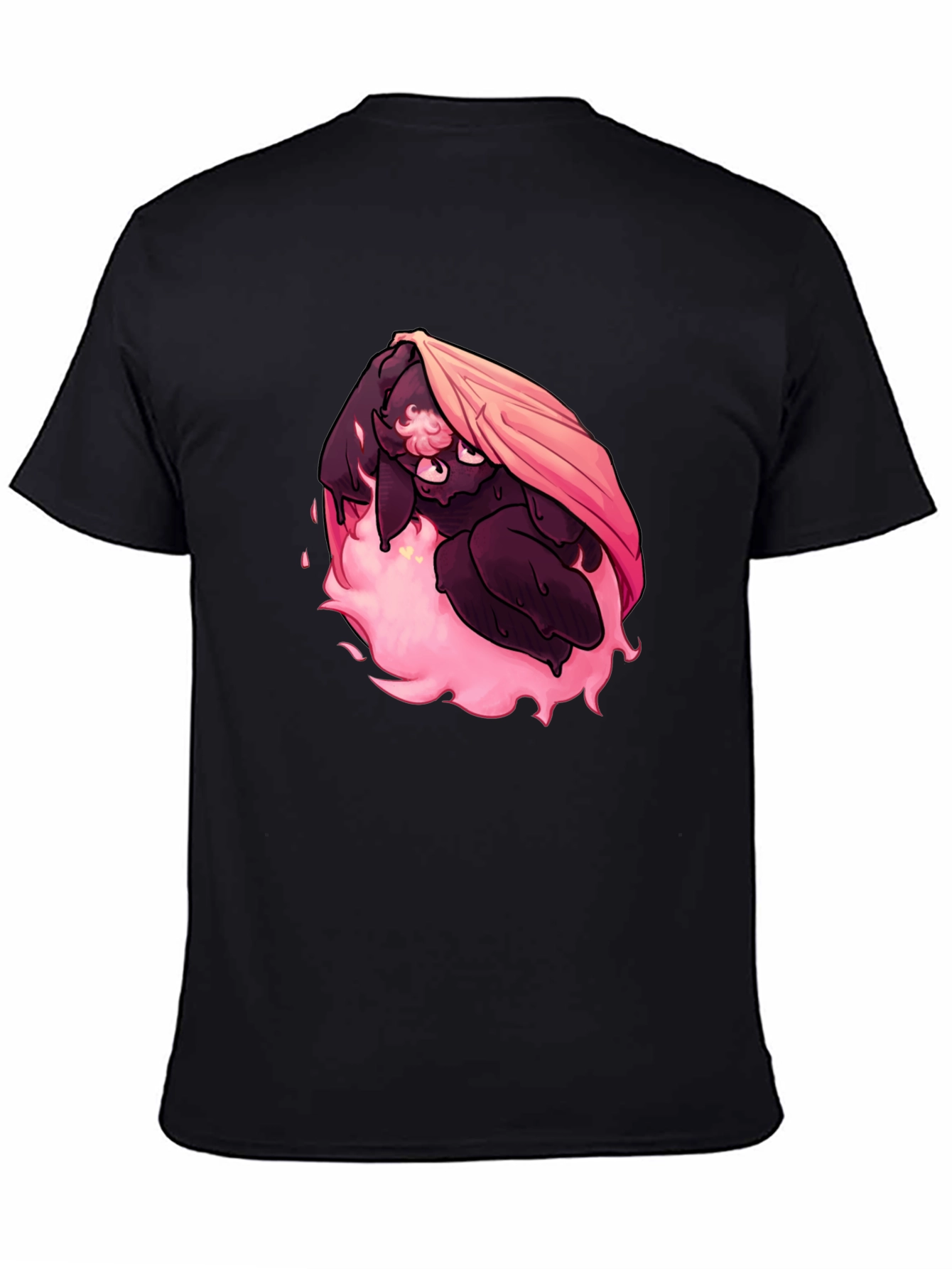 Pink Fire Bunny Graphic T-Shirt - Unique Design