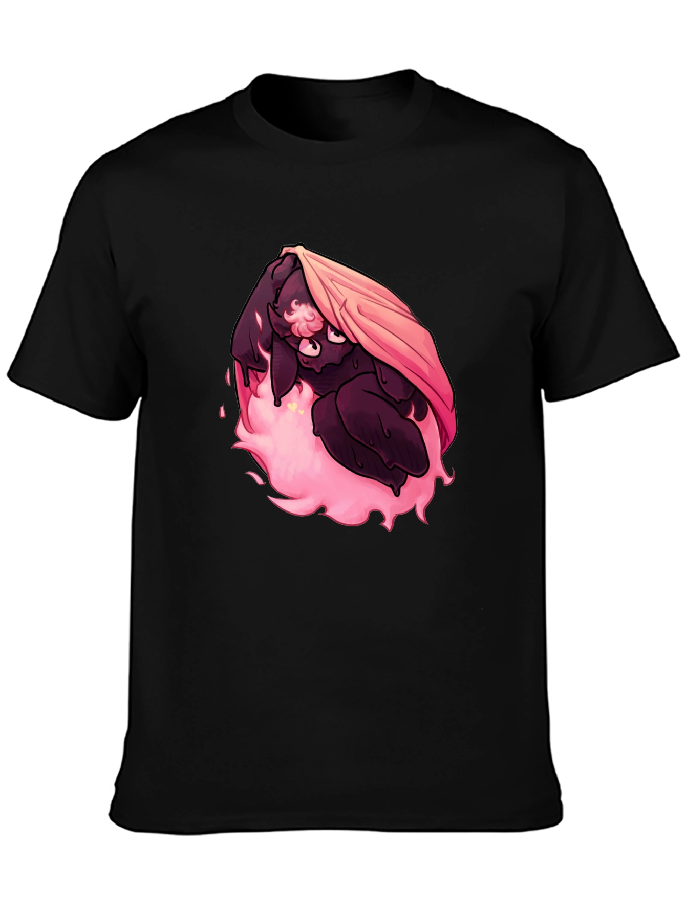 Pink Fire Bunny Graphic T-Shirt - Unique Design