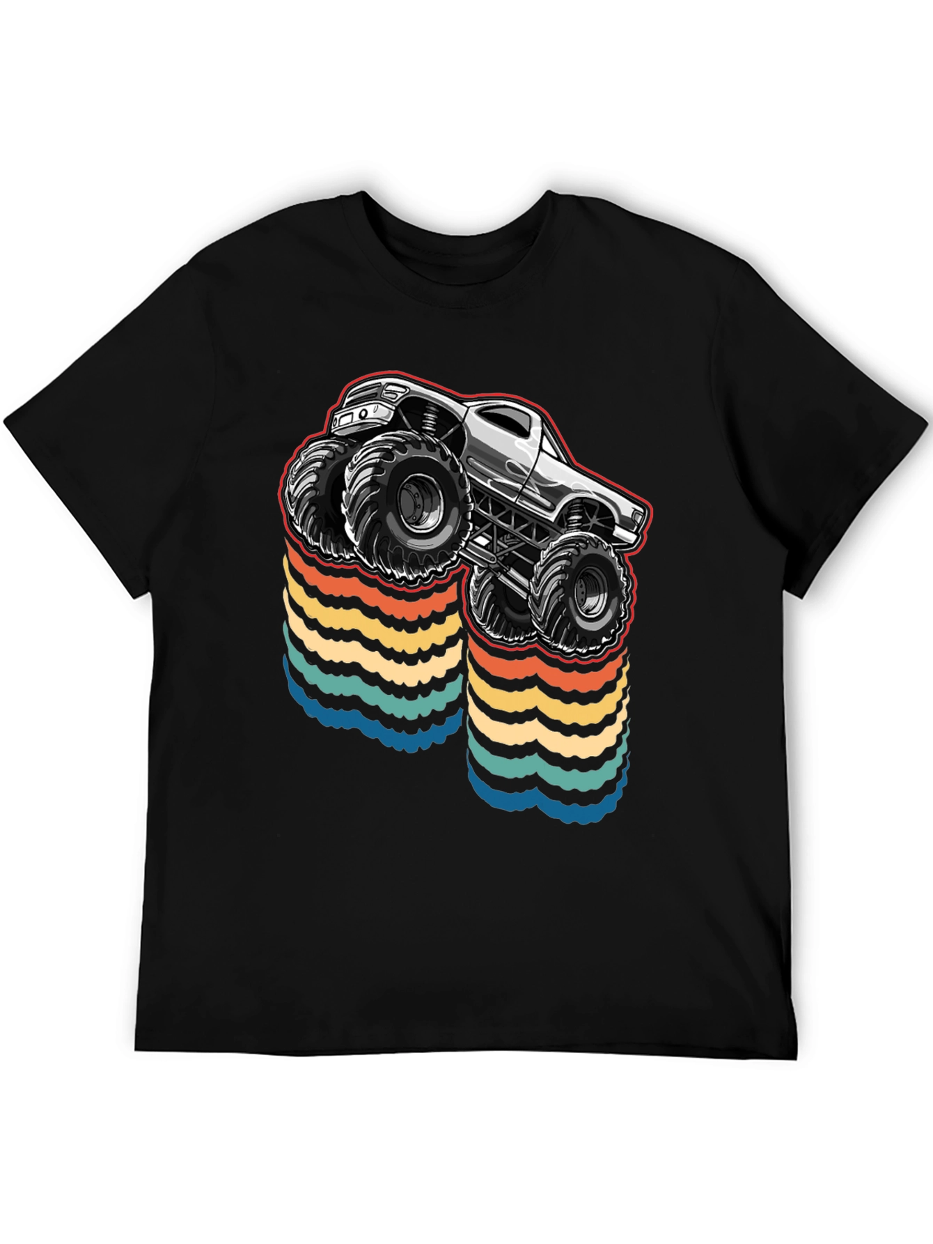 Monster Truck Retro Waves T-Shirt