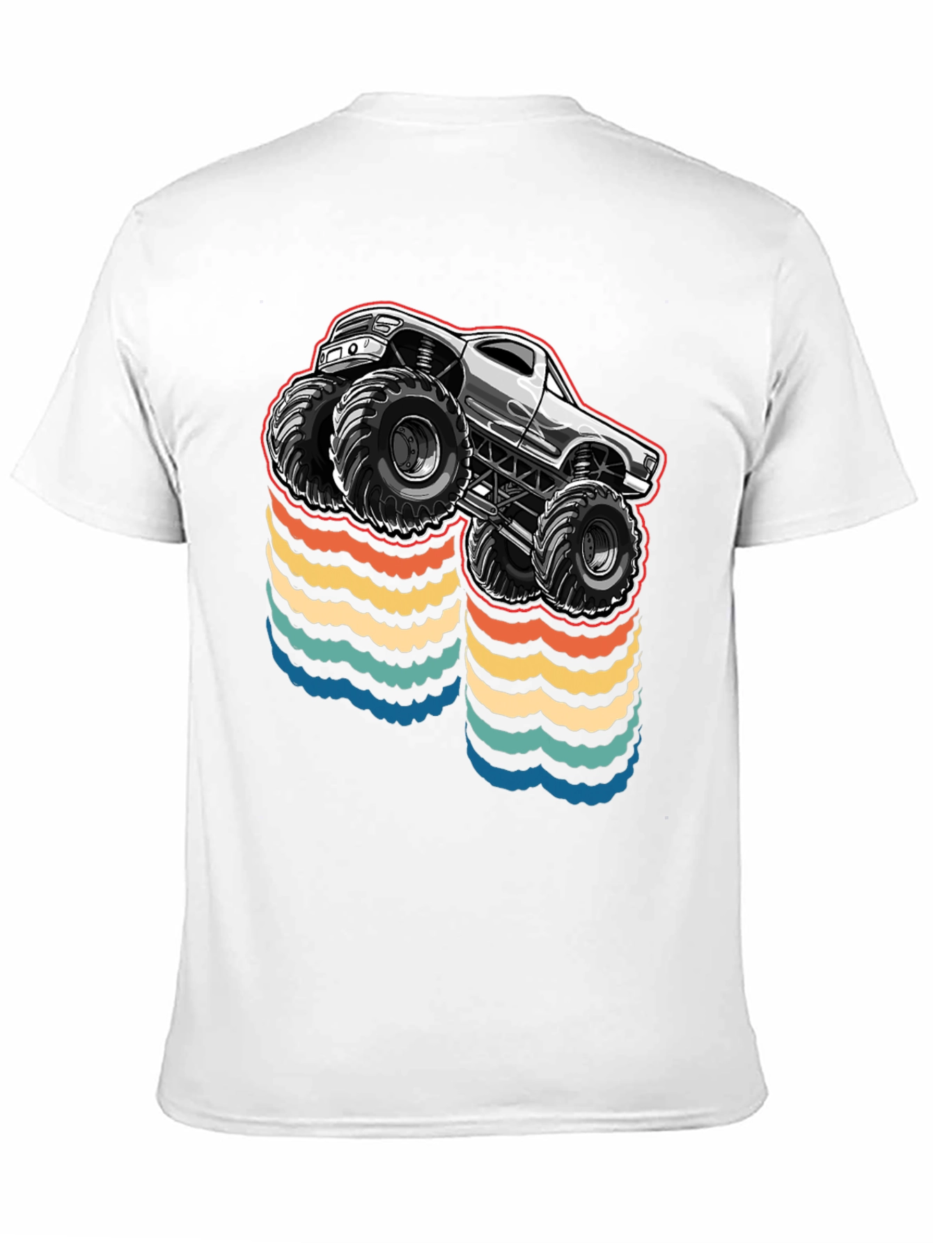 Monster Truck Retro Waves T-Shirt