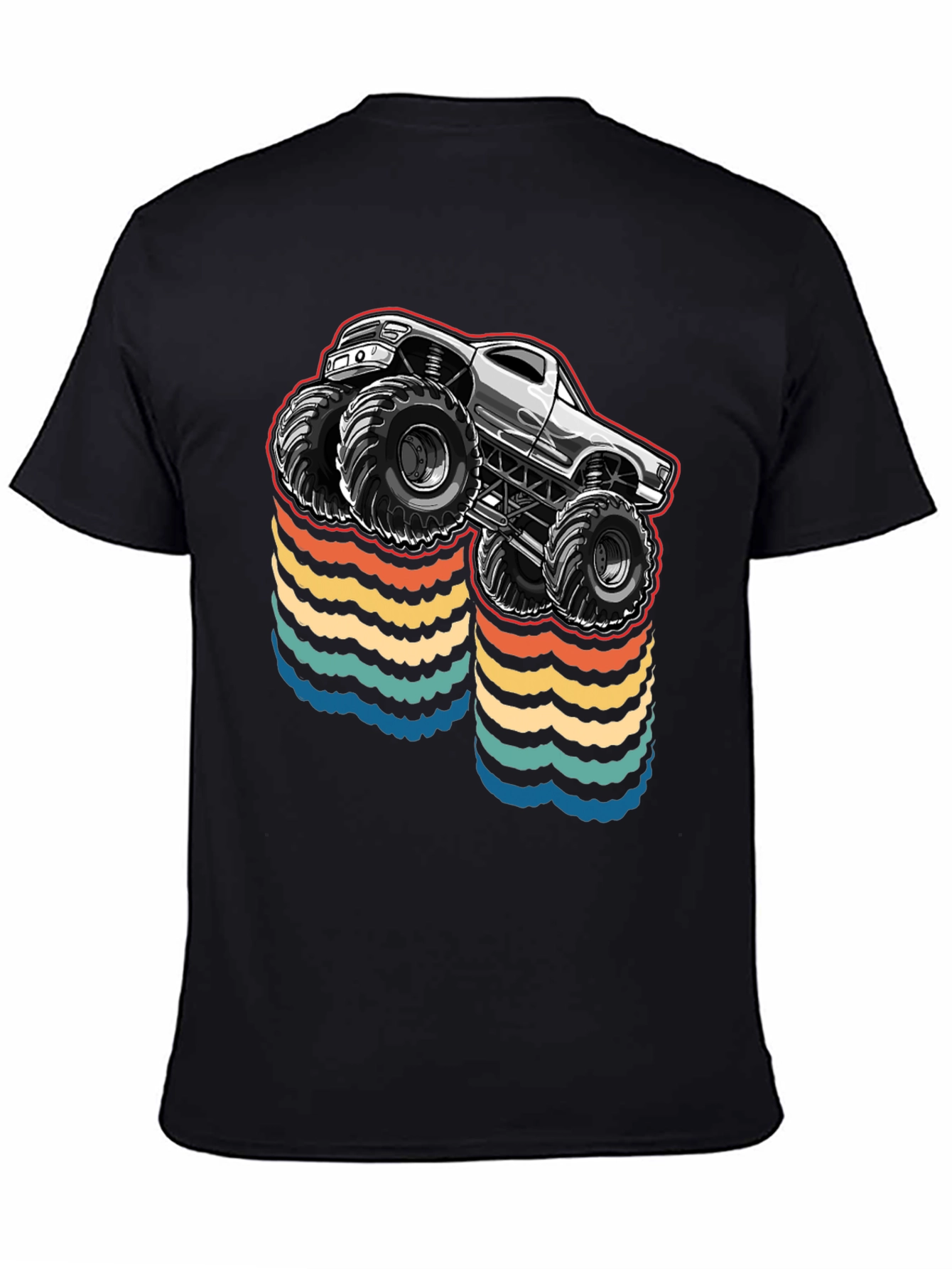 Monster Truck Retro Waves T-Shirt