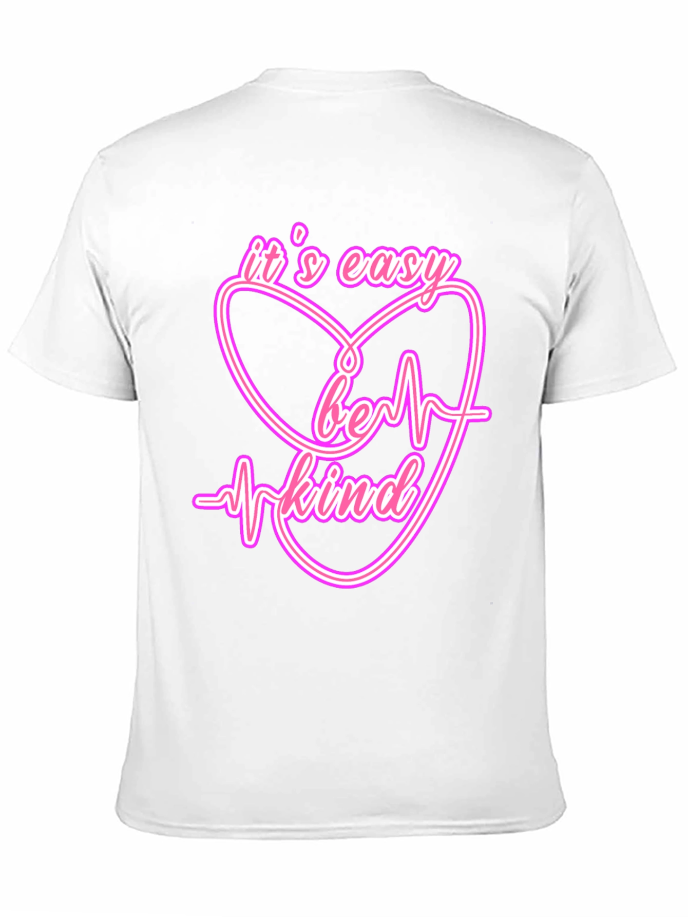 Its Easy Be Kind Heartbeat T-Shirt