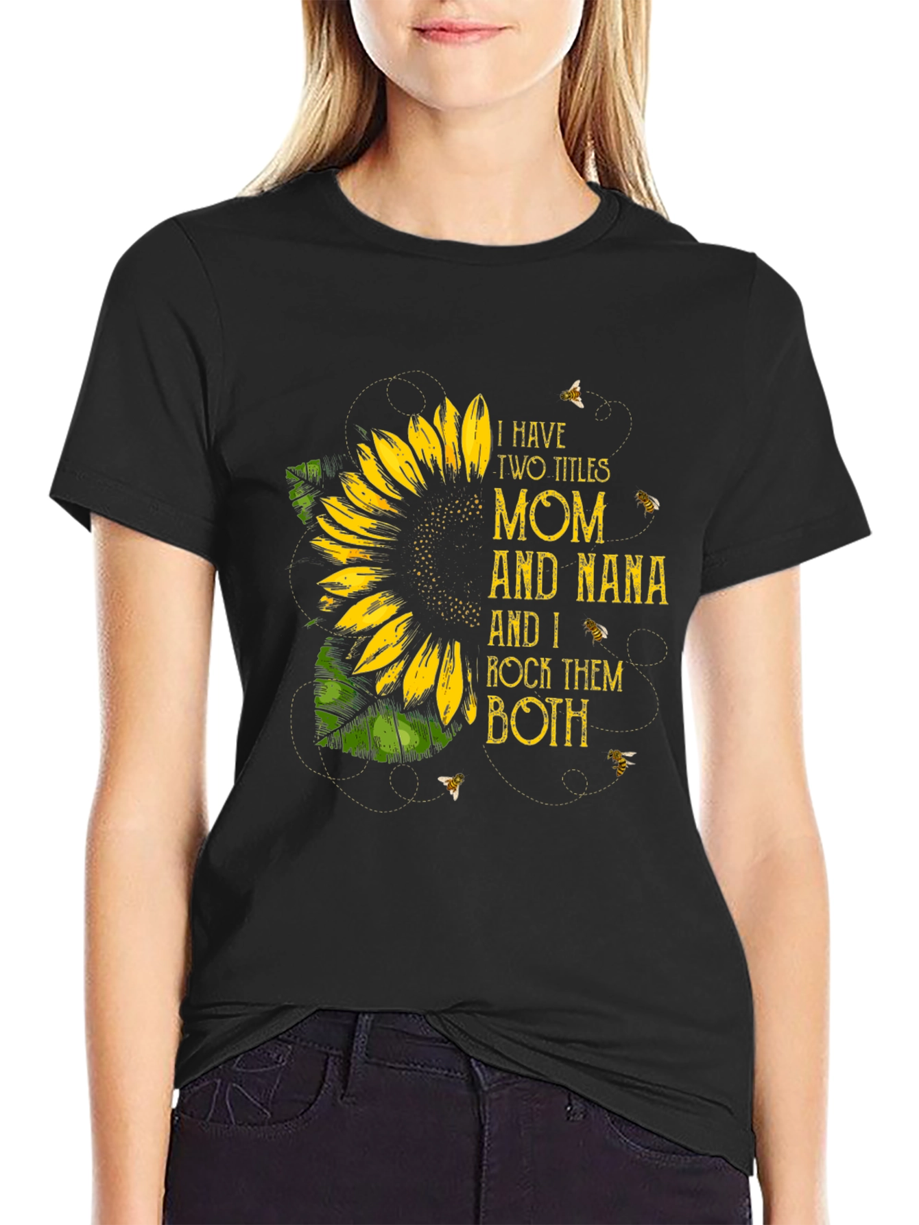 Mom and Nana Sunflower Graphic Tee