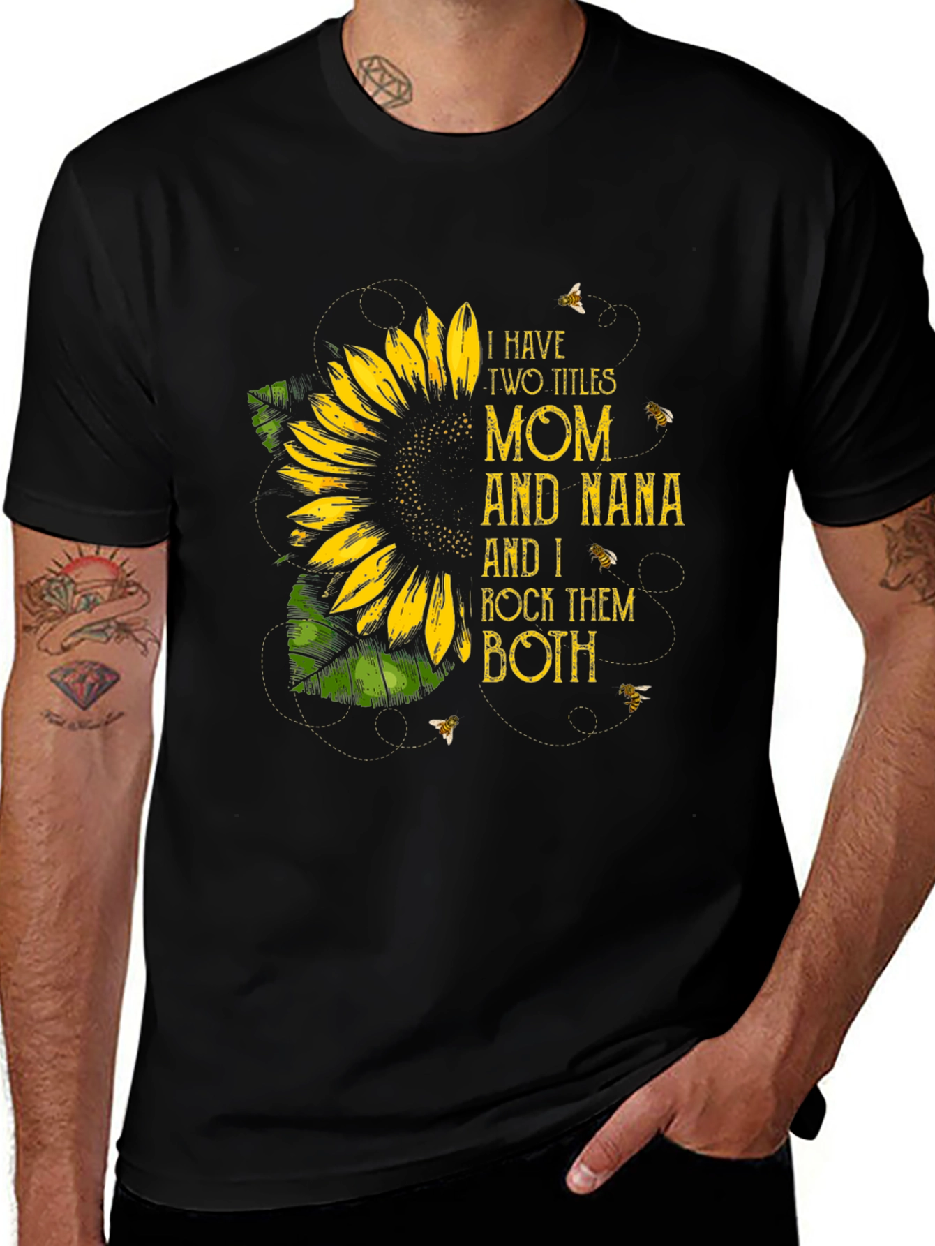 Mom and Nana Sunflower Graphic Tee