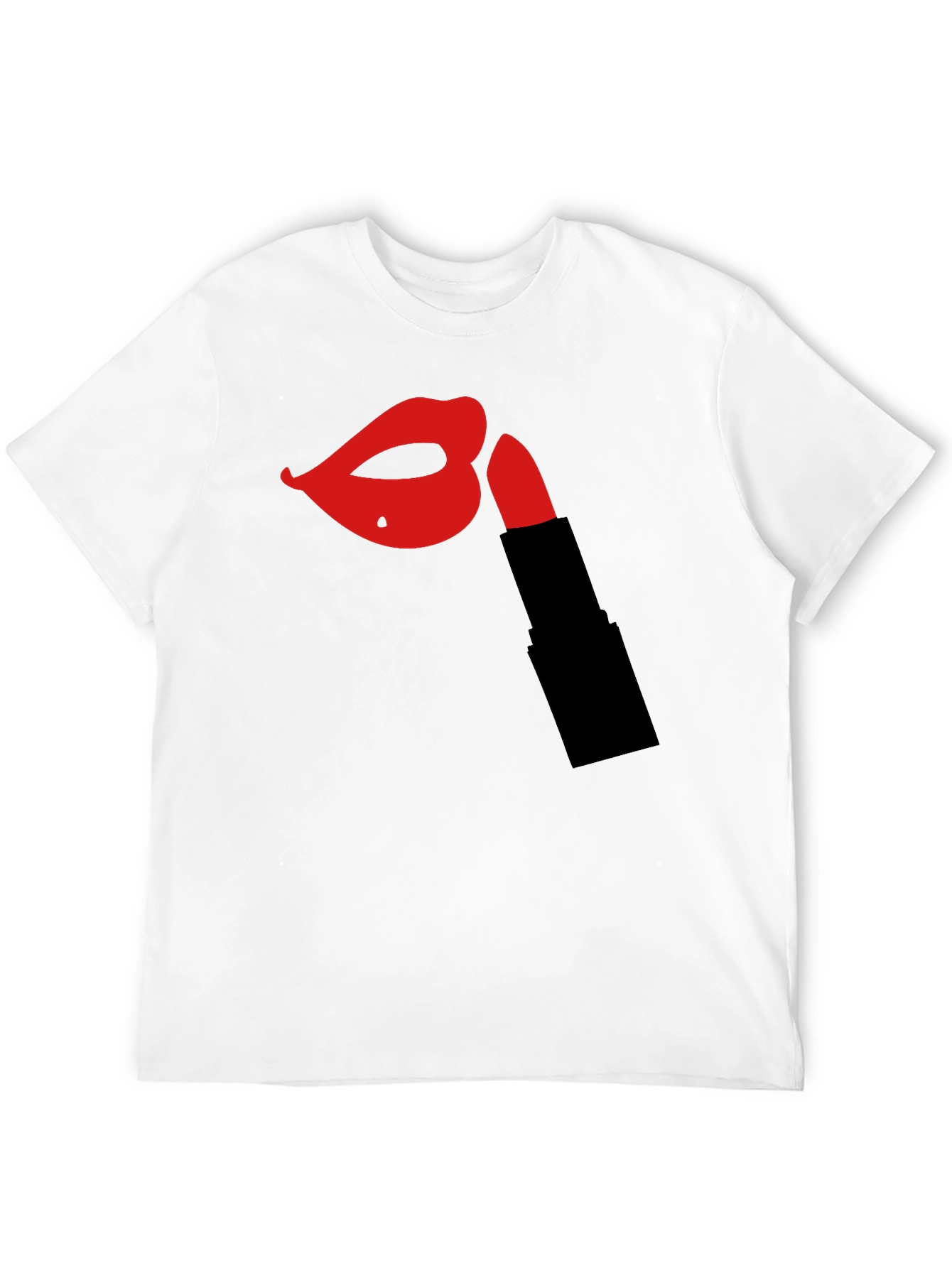 Lips & Lipstick Graphic Tee - Bold Fashion Statement