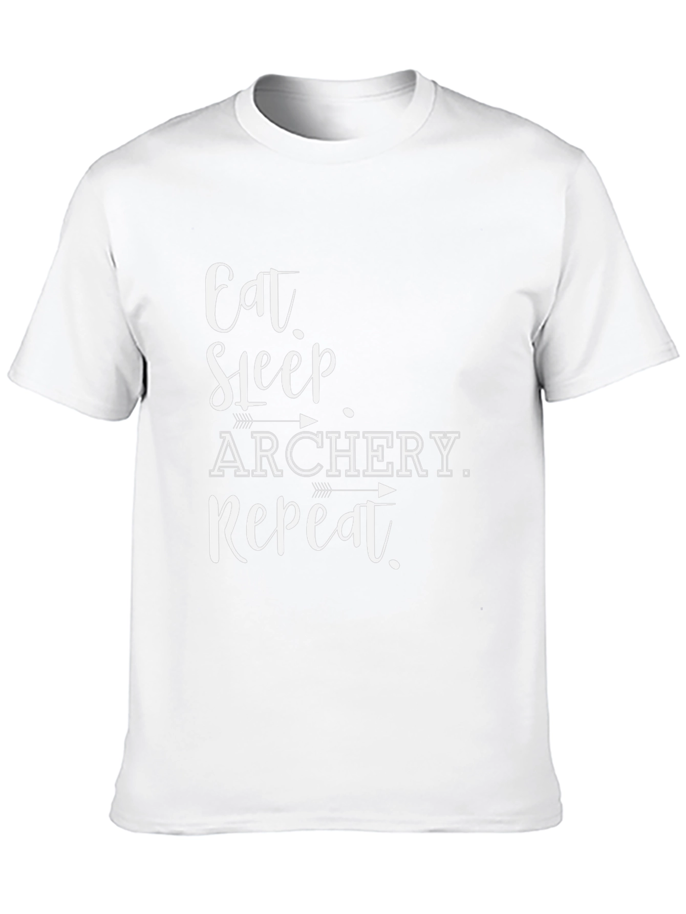Eat Sleep Archery Repeat Black Graphic Tee