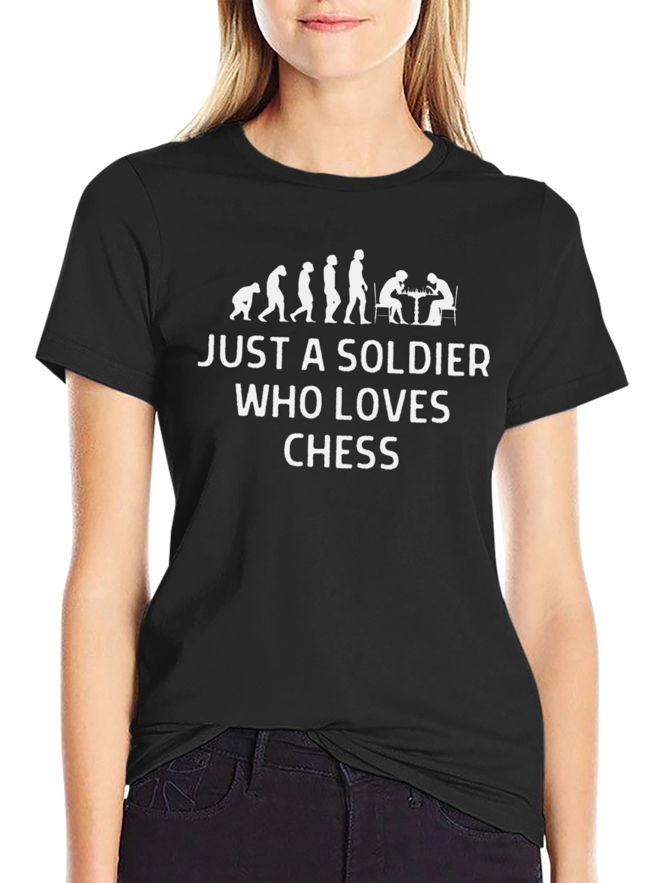 Chess Lover Soldier Evolution T-Shirt