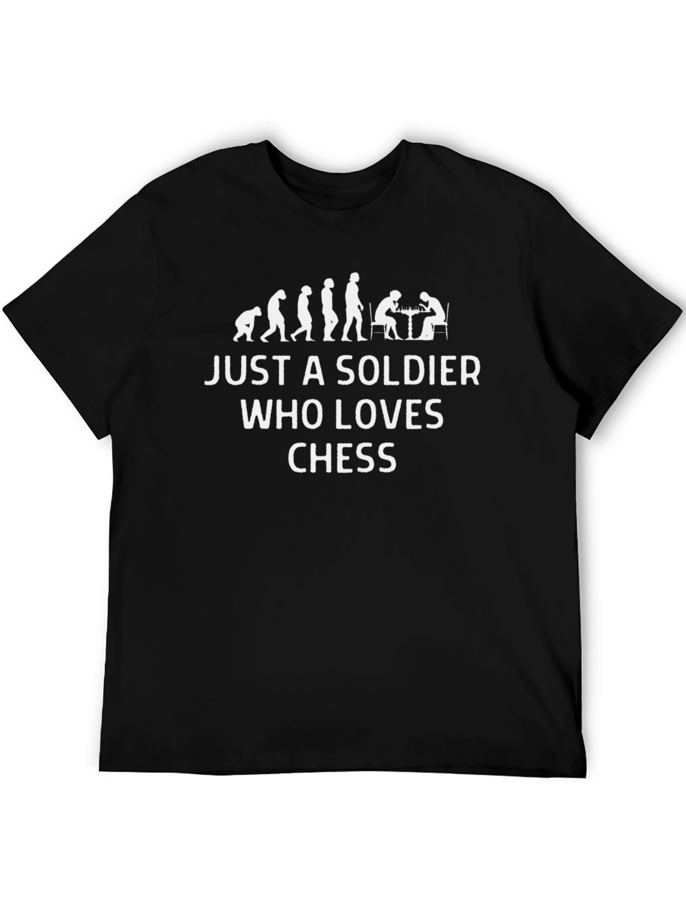 Chess Lover Soldier Evolution T-Shirt