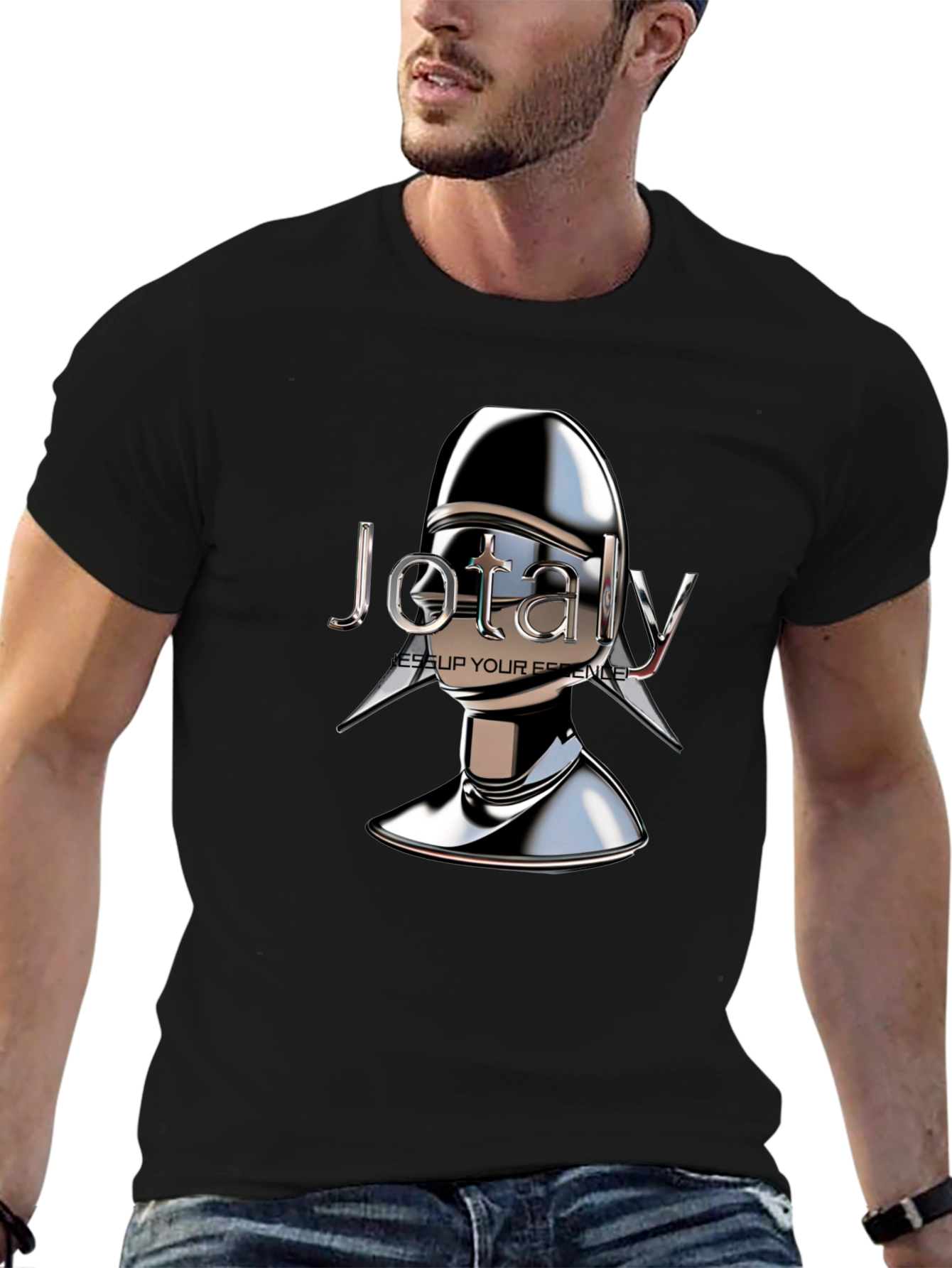 Jotaly T-Shirt - Futuristic Metal Design