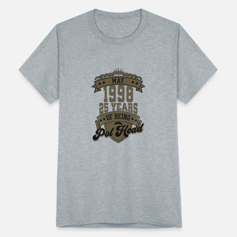 25 Years Of Being Pothead - Funny Graphic T Shirt