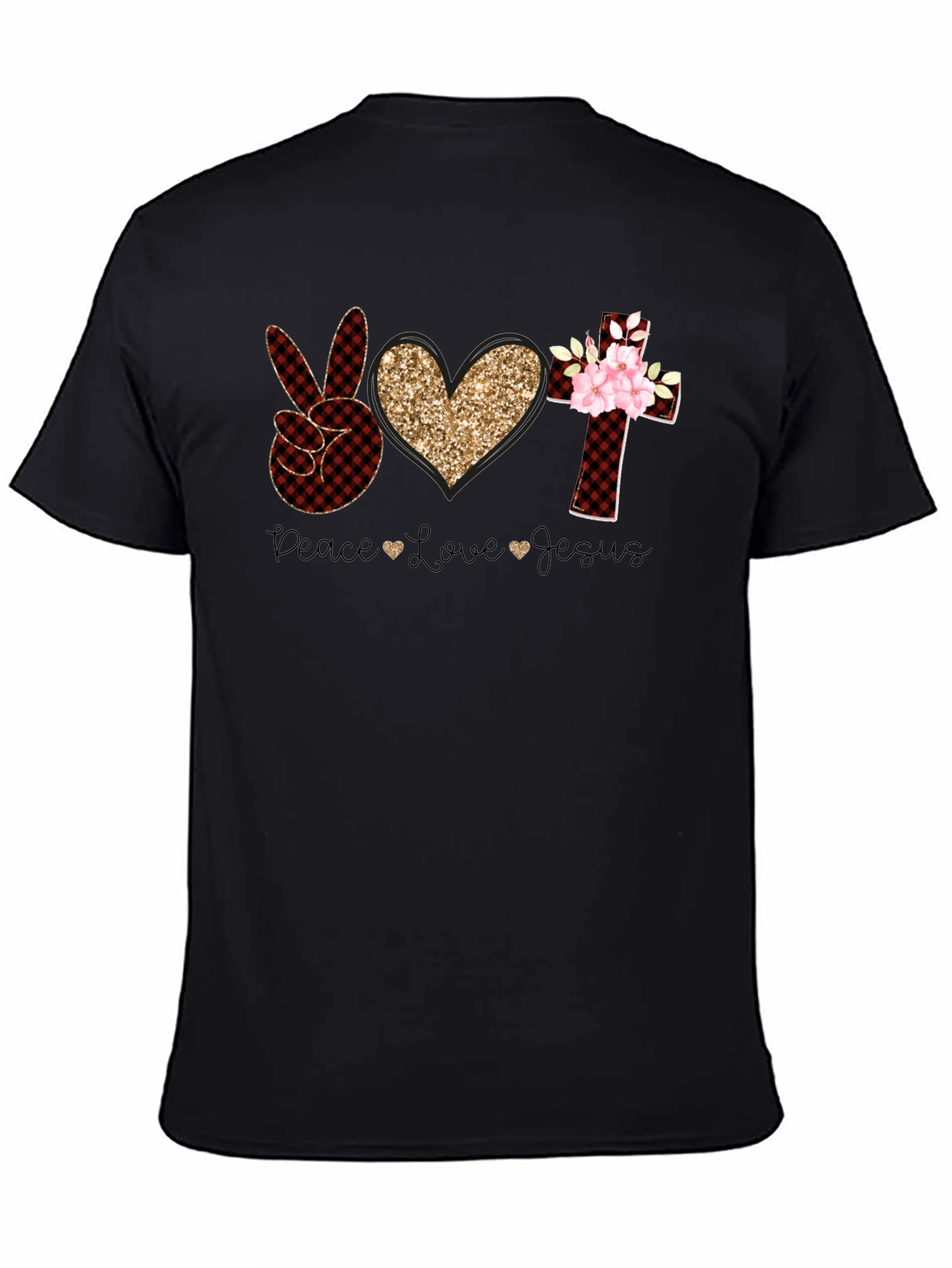 Peace Love Jesus Christian T-Shirt