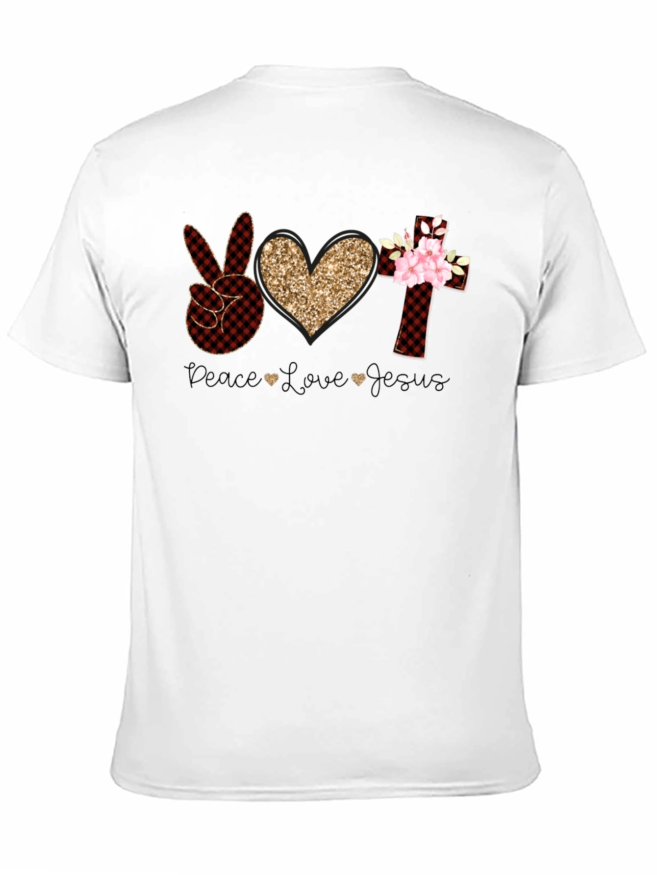 Peace Love Jesus Christian T-Shirt