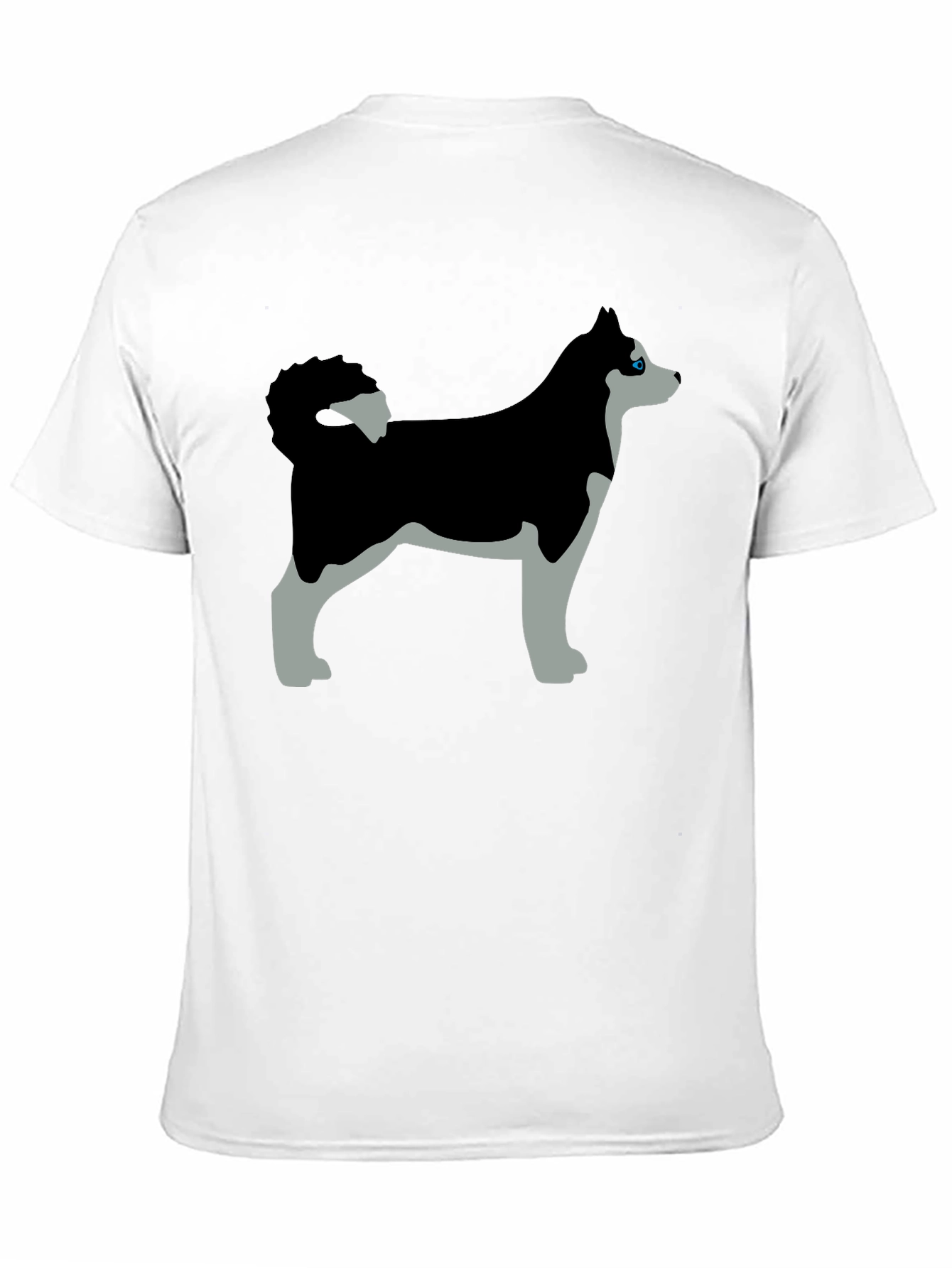 Husky Dog Graphic Tee - Black T-Shirt