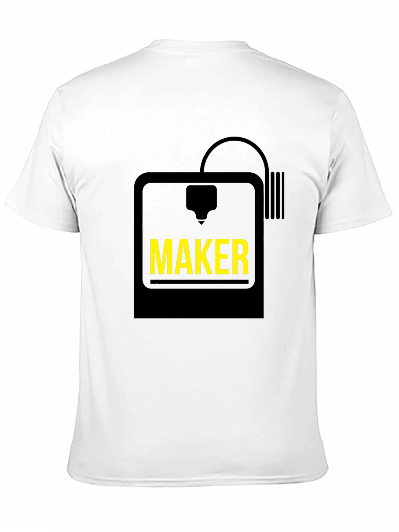 Maker 3D Printer Graphic Tee - Black