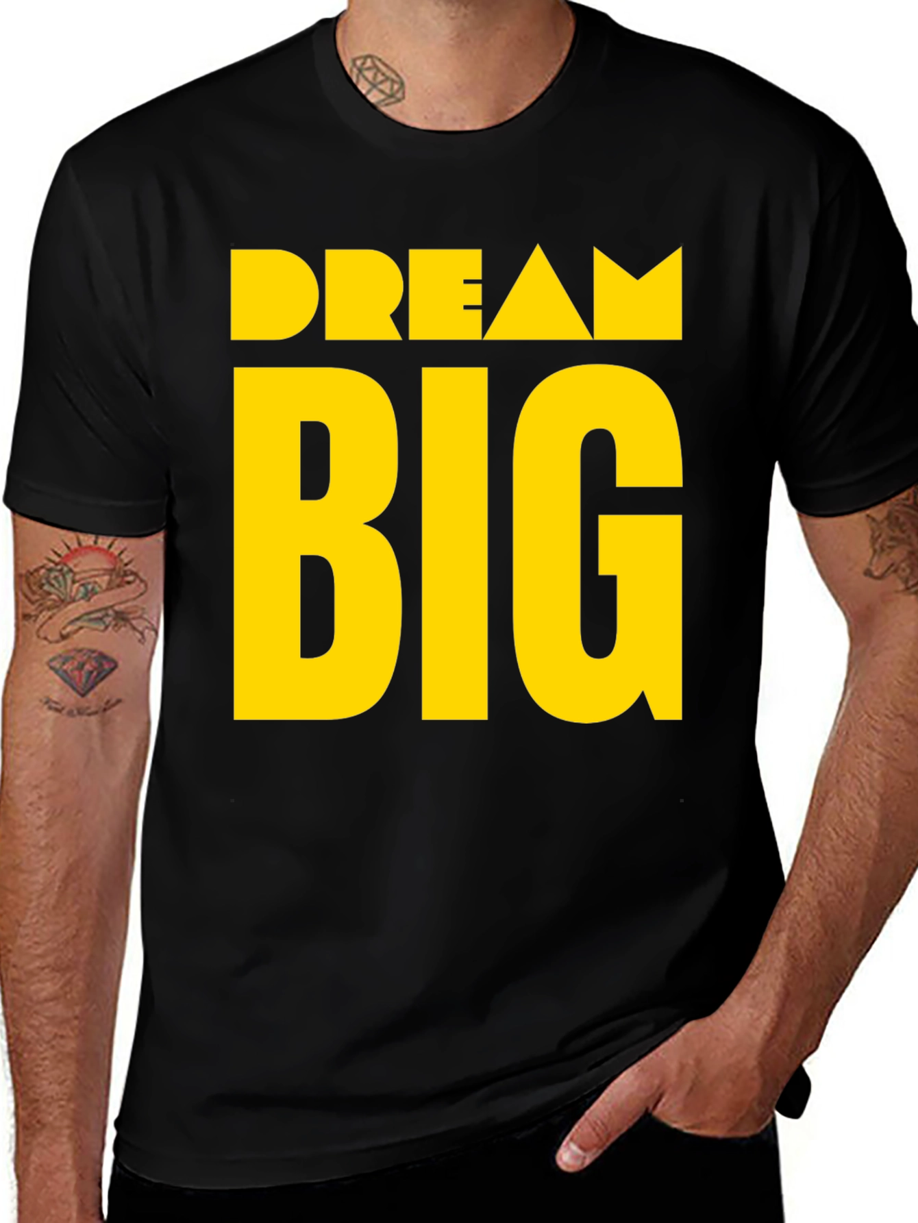 Dream Big Black Graphic Tee
