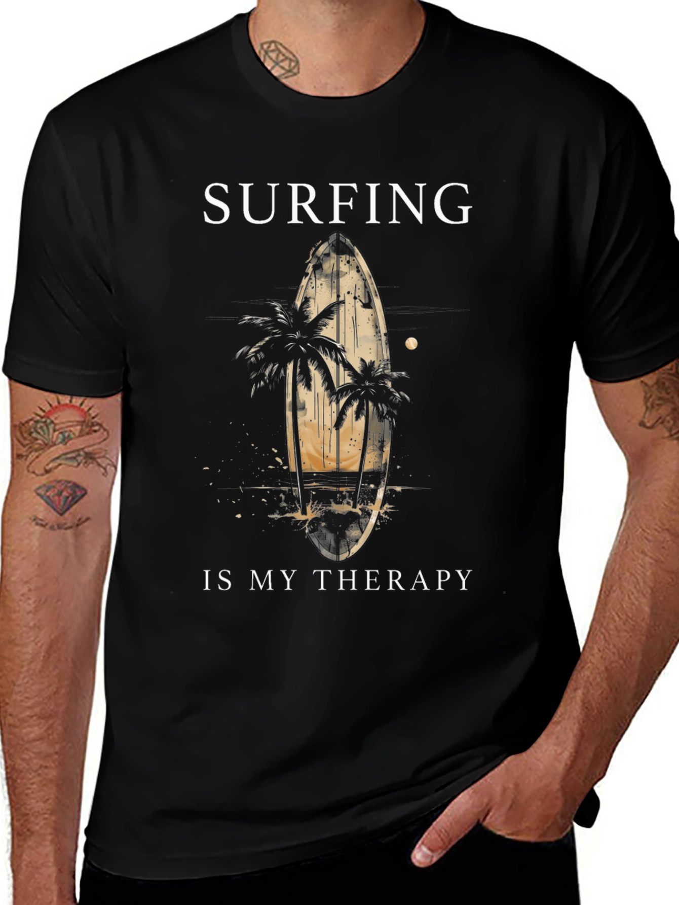 Surfing is My Therapy Graphic Tee