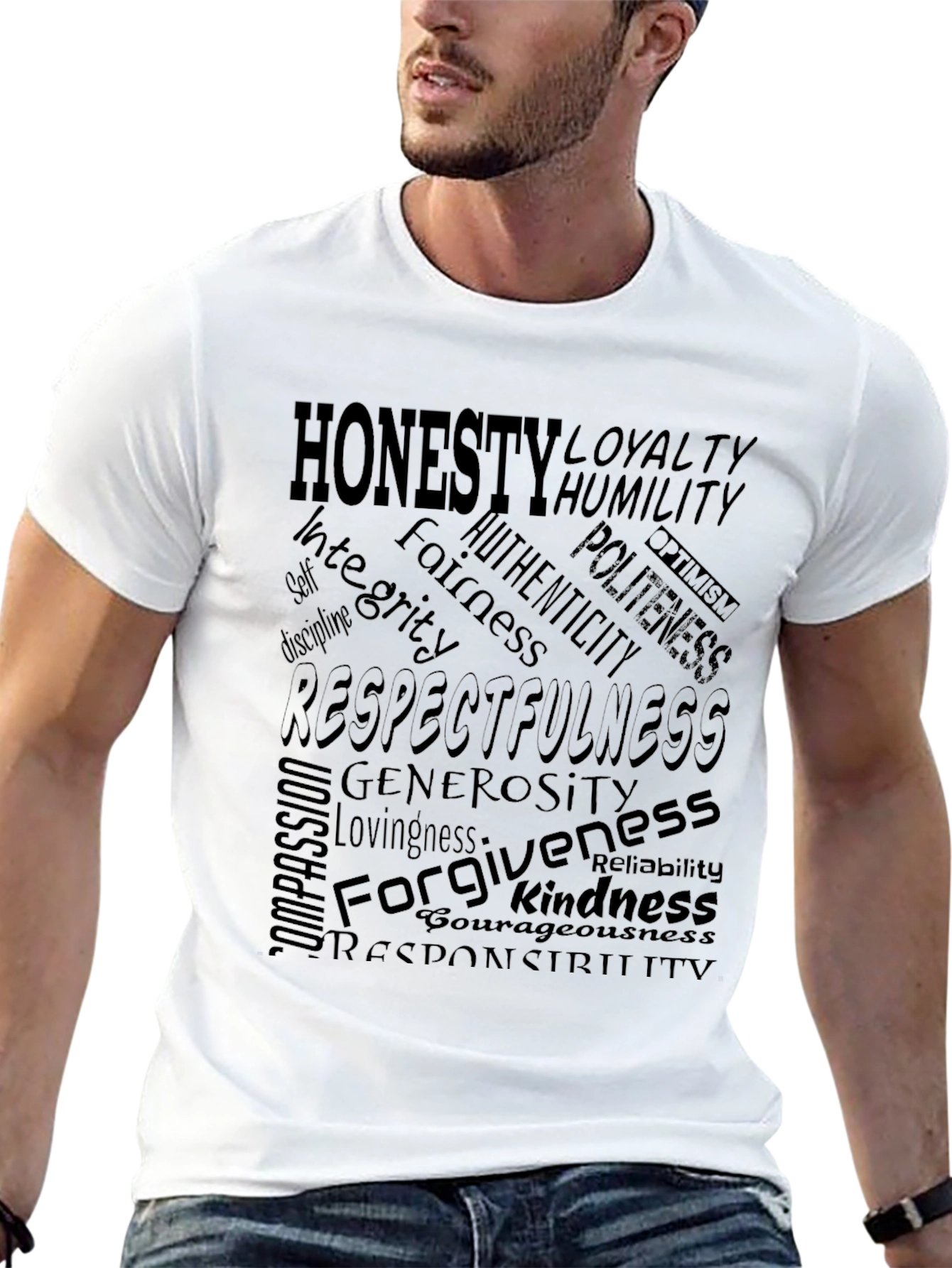 Honesty & Respect Mens Graphic T-Shirt