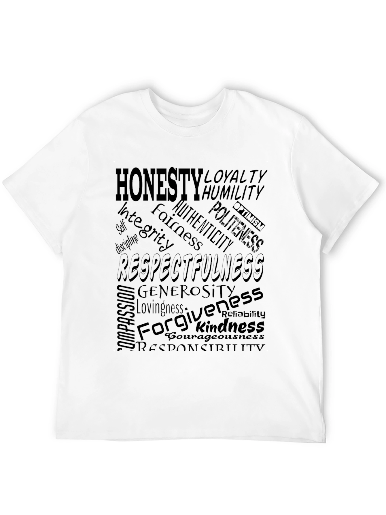 Honesty & Respect Mens Graphic T-Shirt