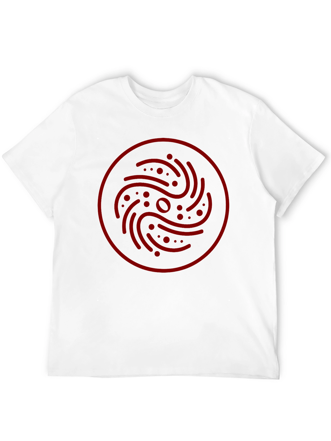 Abstract Circle Graphic Tee - Stylish Mens Black T-Shirt