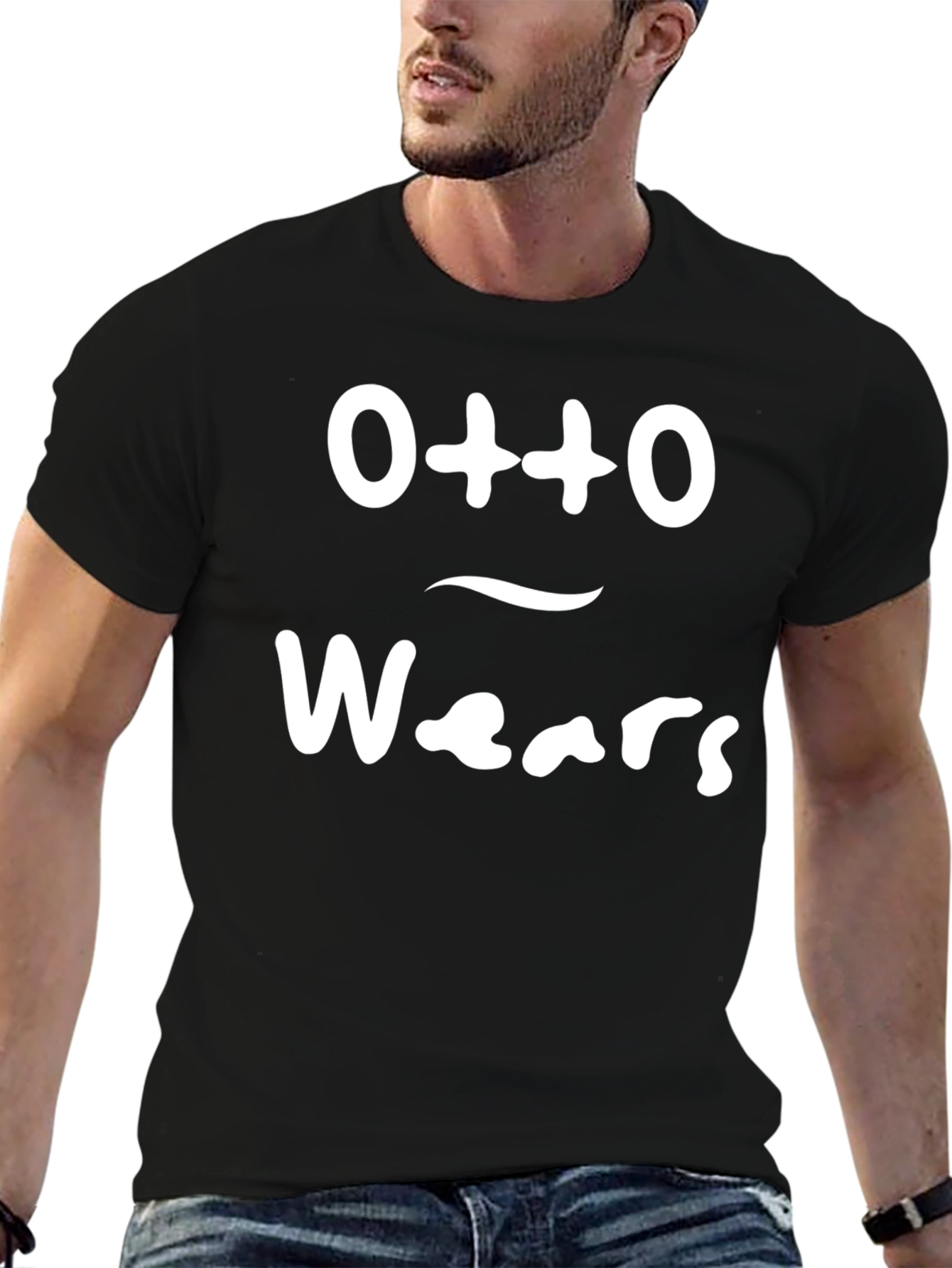 Otto Wears Black T-Shirt - Funny Pun Tee