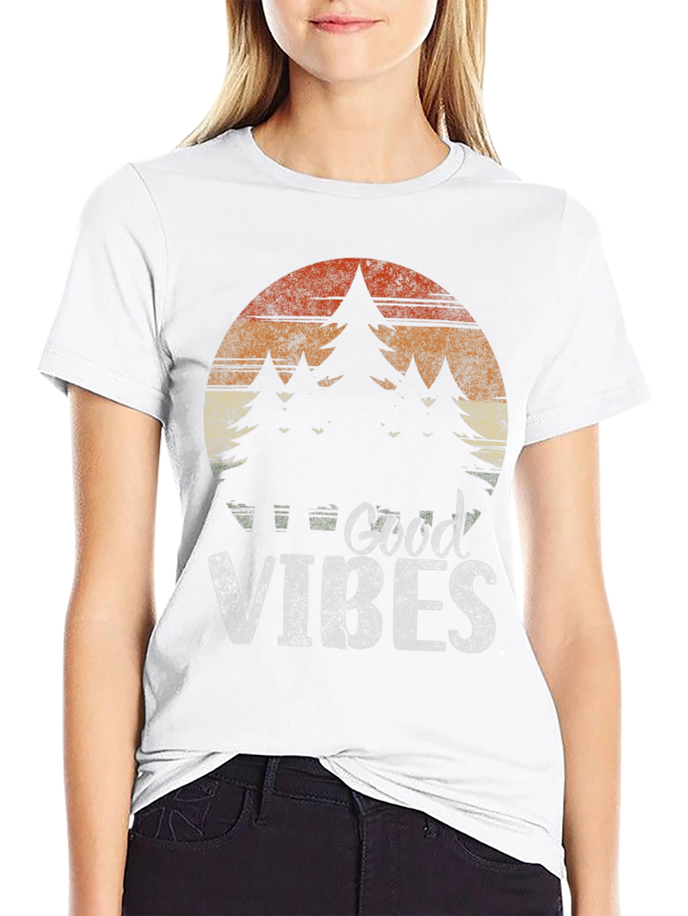 Good Vibes Retro Graphic Tee