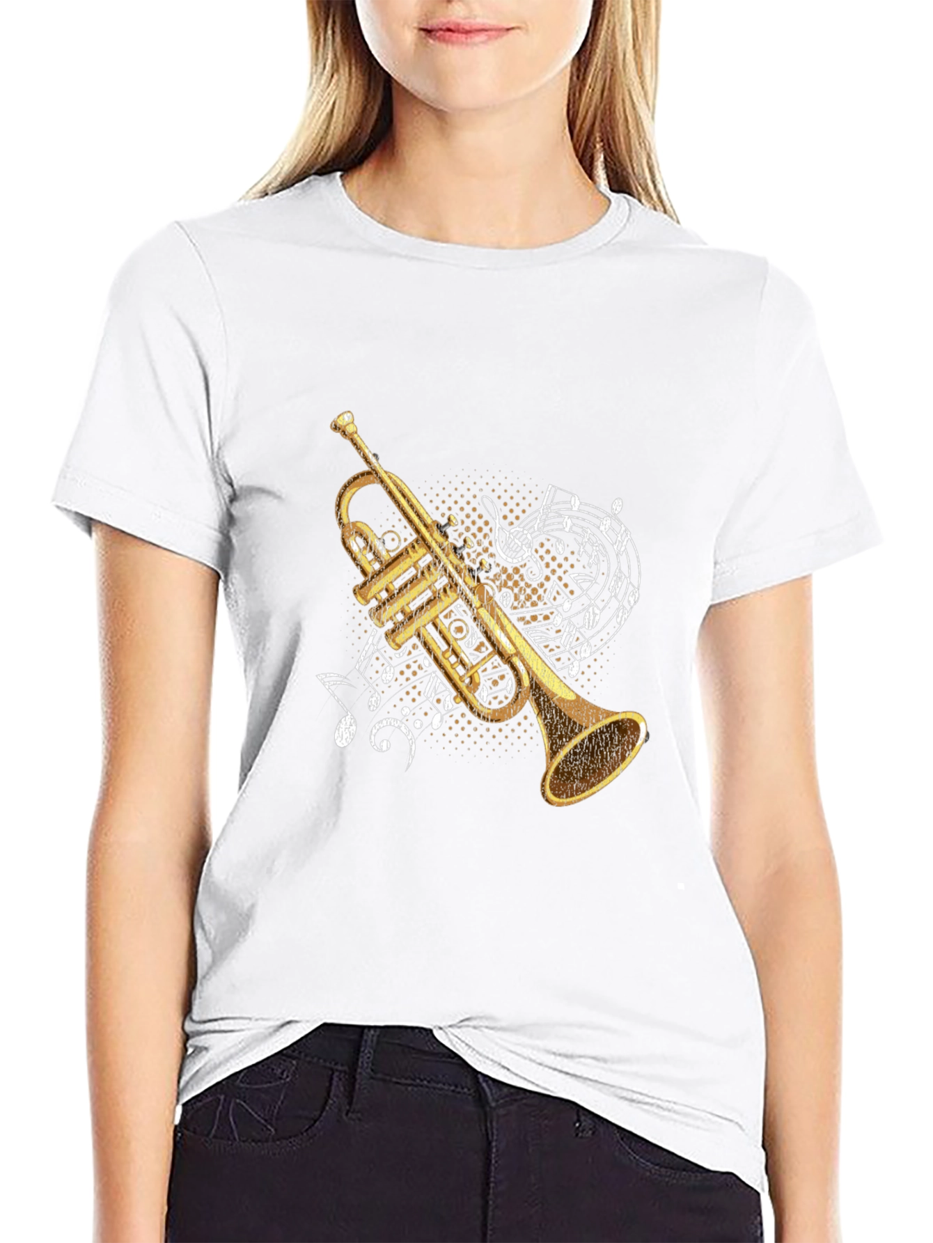 Trumpet Graphic Tee - Music Lovers T-Shirt