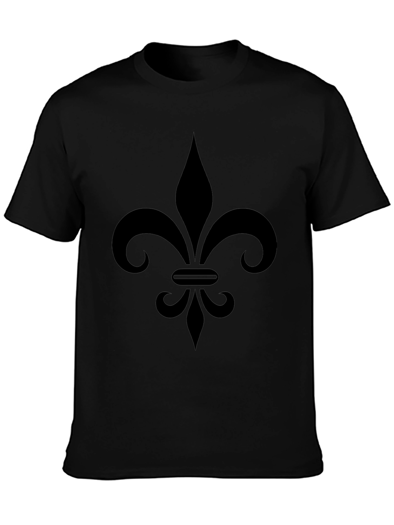 Fleur-de-Lis Graphic T-Shirt - Black