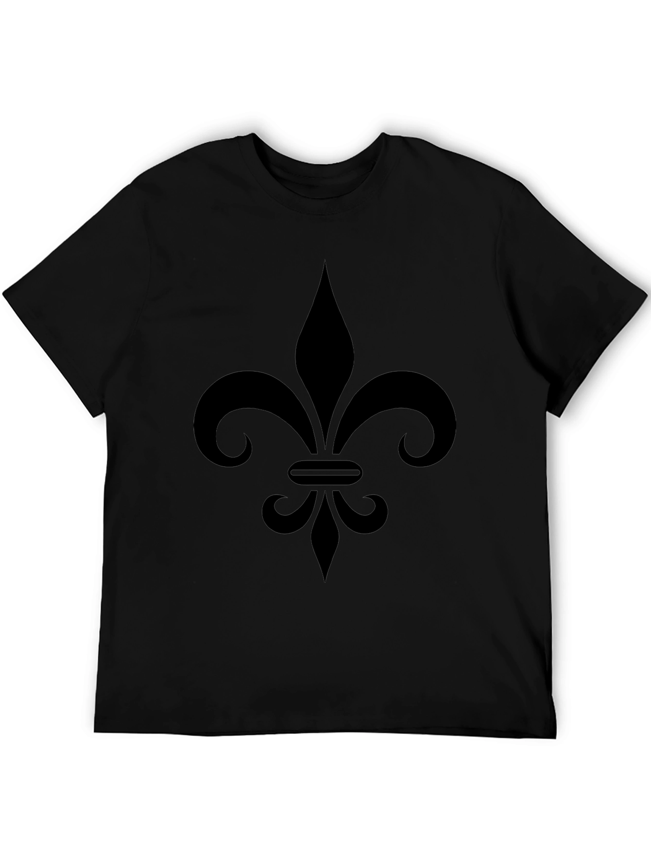 Fleur-de-Lis Graphic T-Shirt - Black