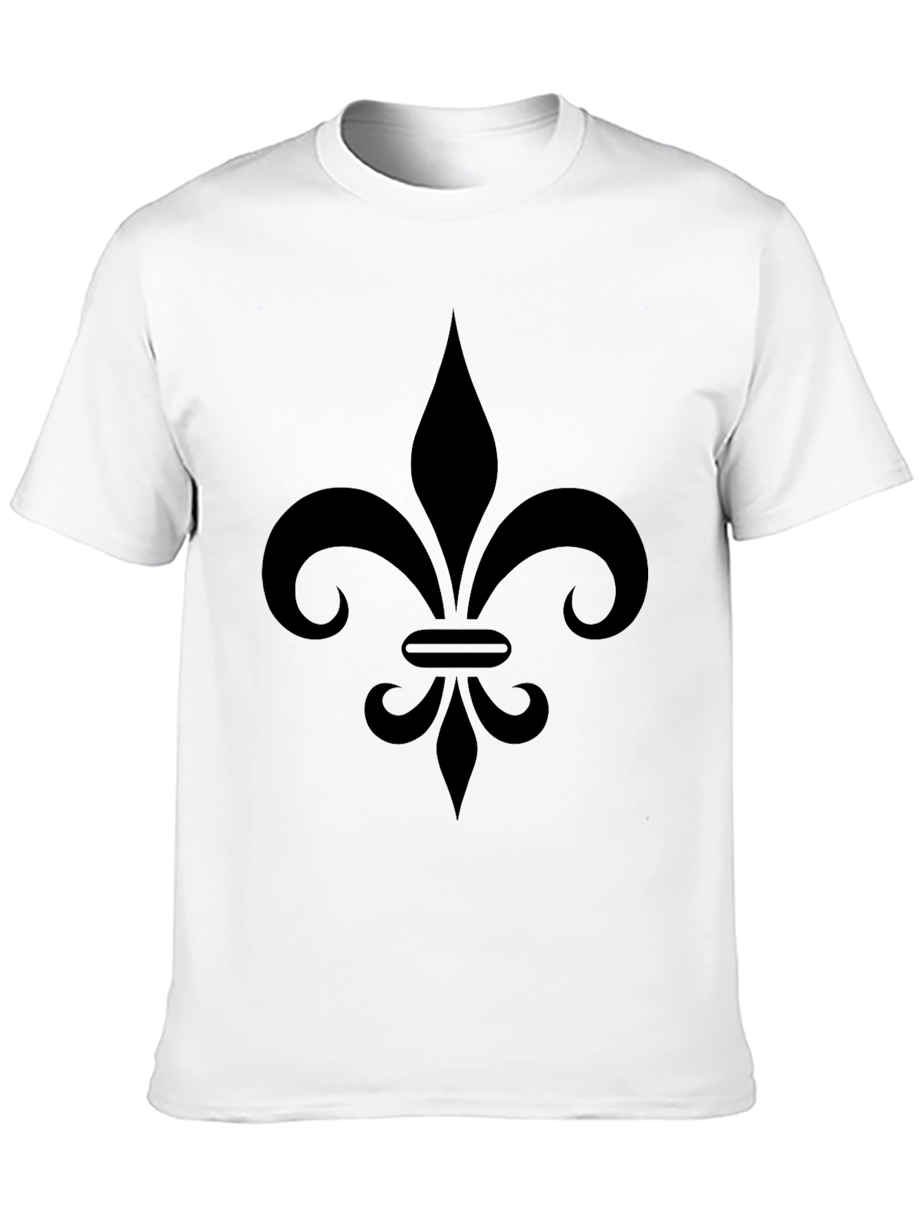 Fleur-de-Lis Graphic T-Shirt - Black