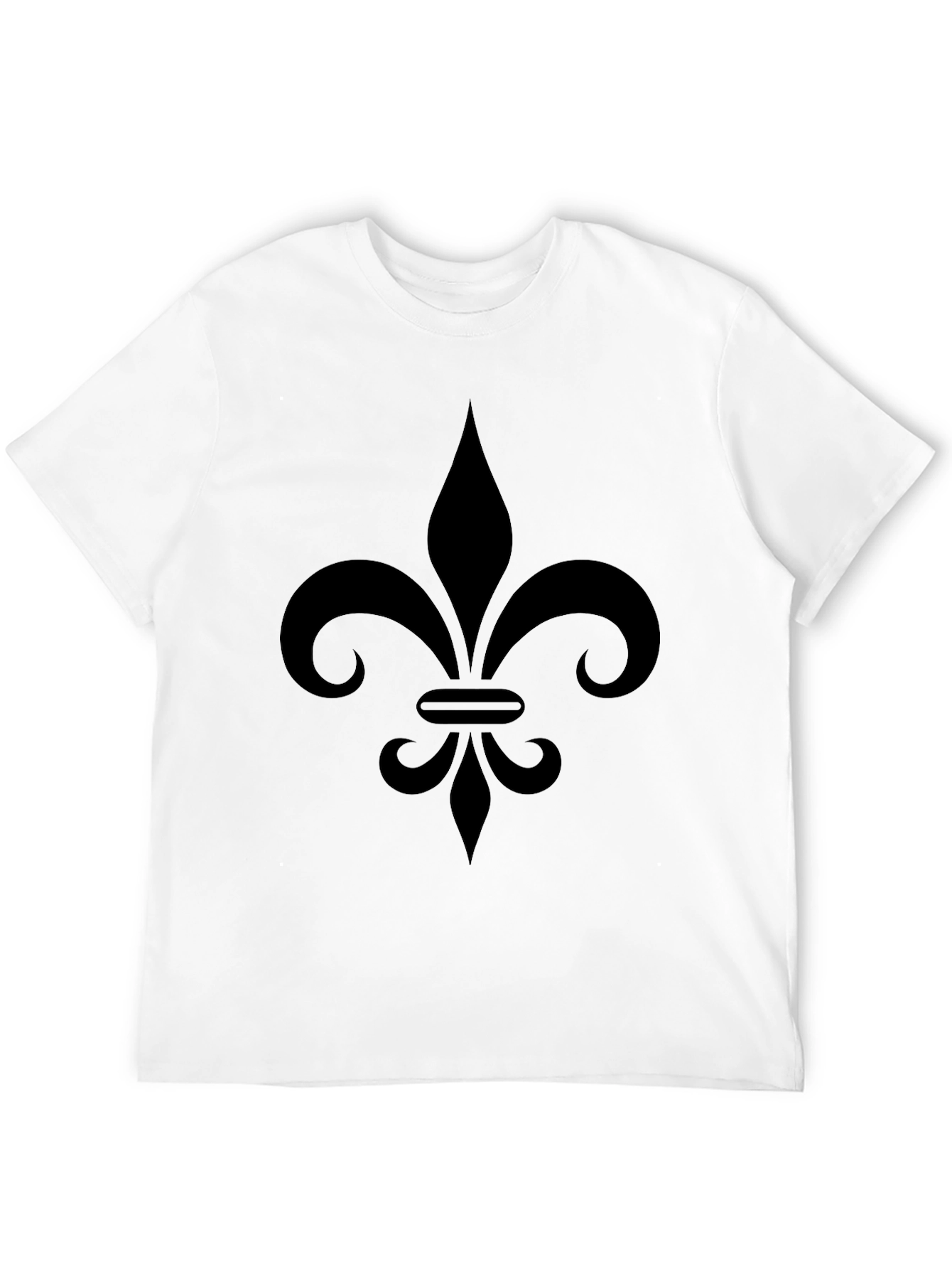 Fleur-de-Lis Graphic T-Shirt - Black