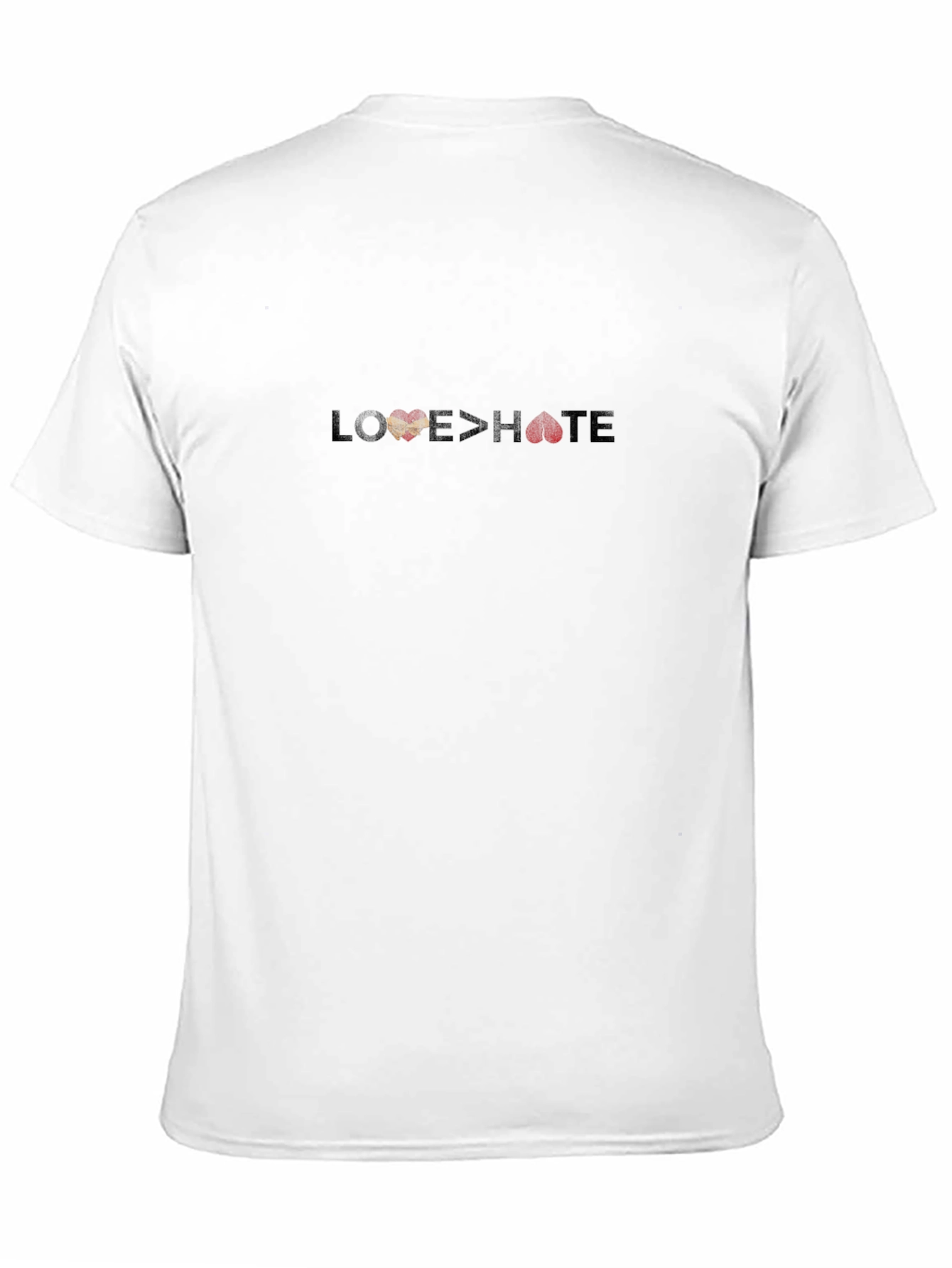 Love > Hate Graphic Tee - Stylish Black Shirt