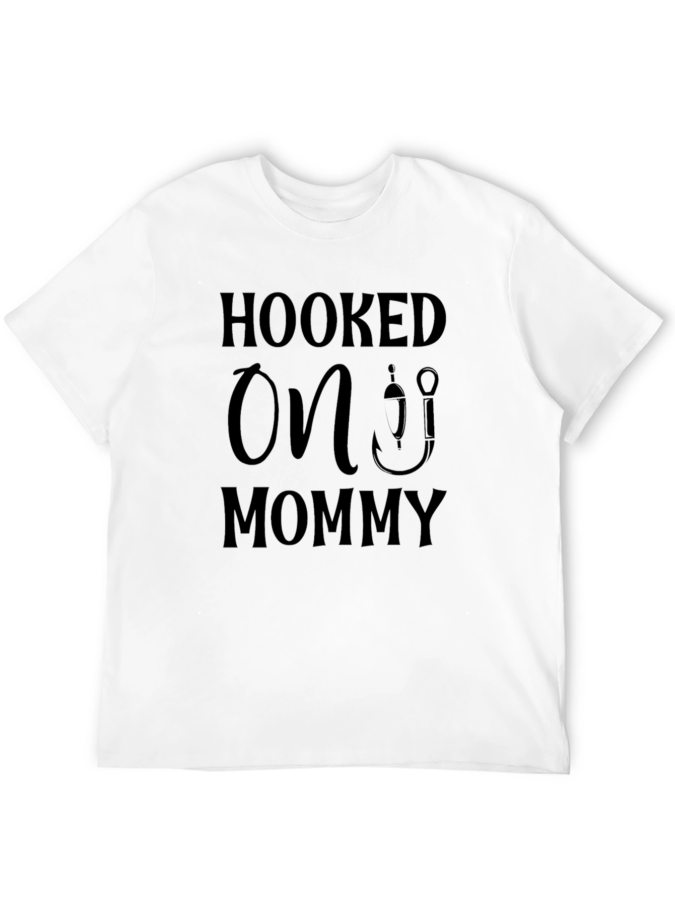 Hooked On Mommy Black T-Shirt